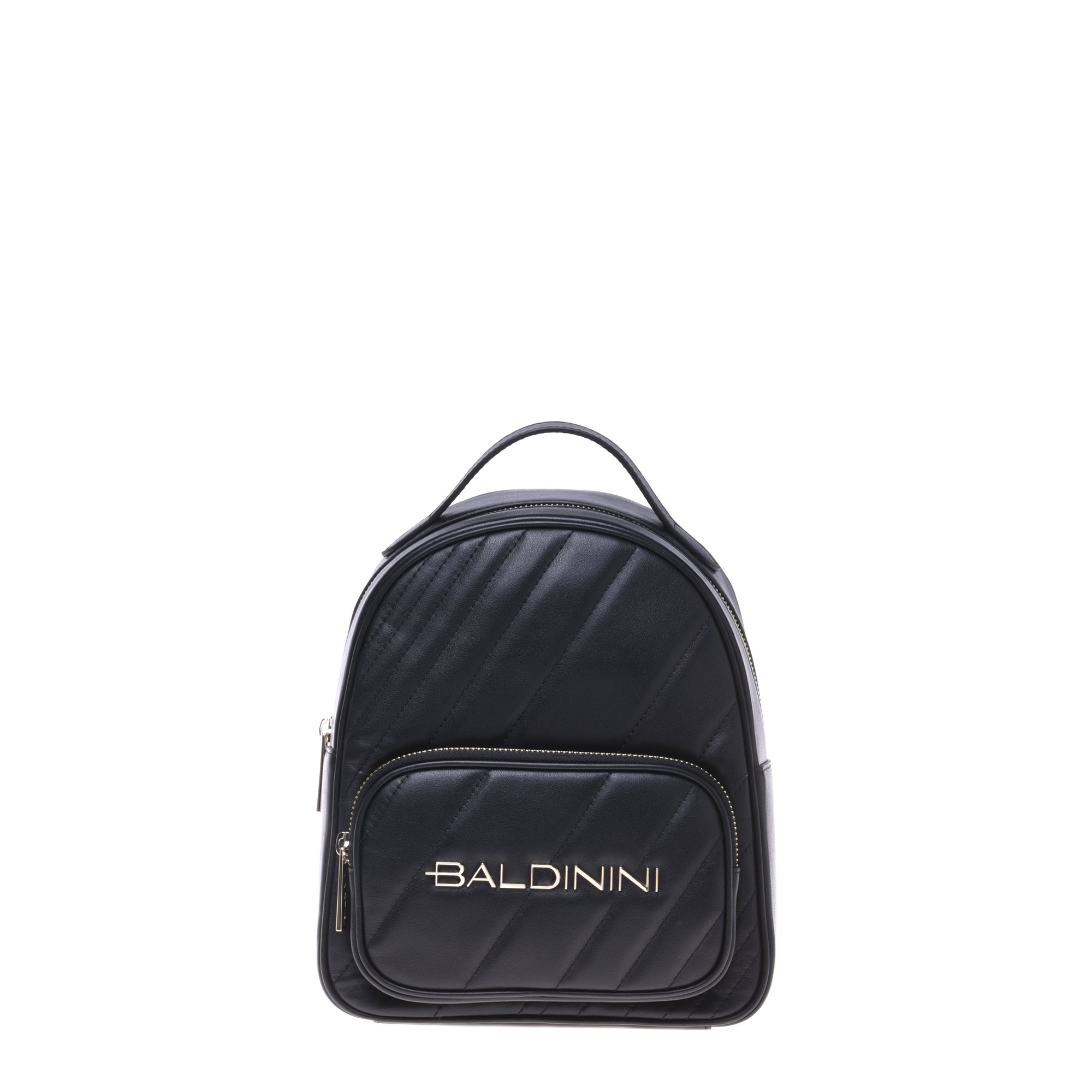 Backpack in black quilted leather image