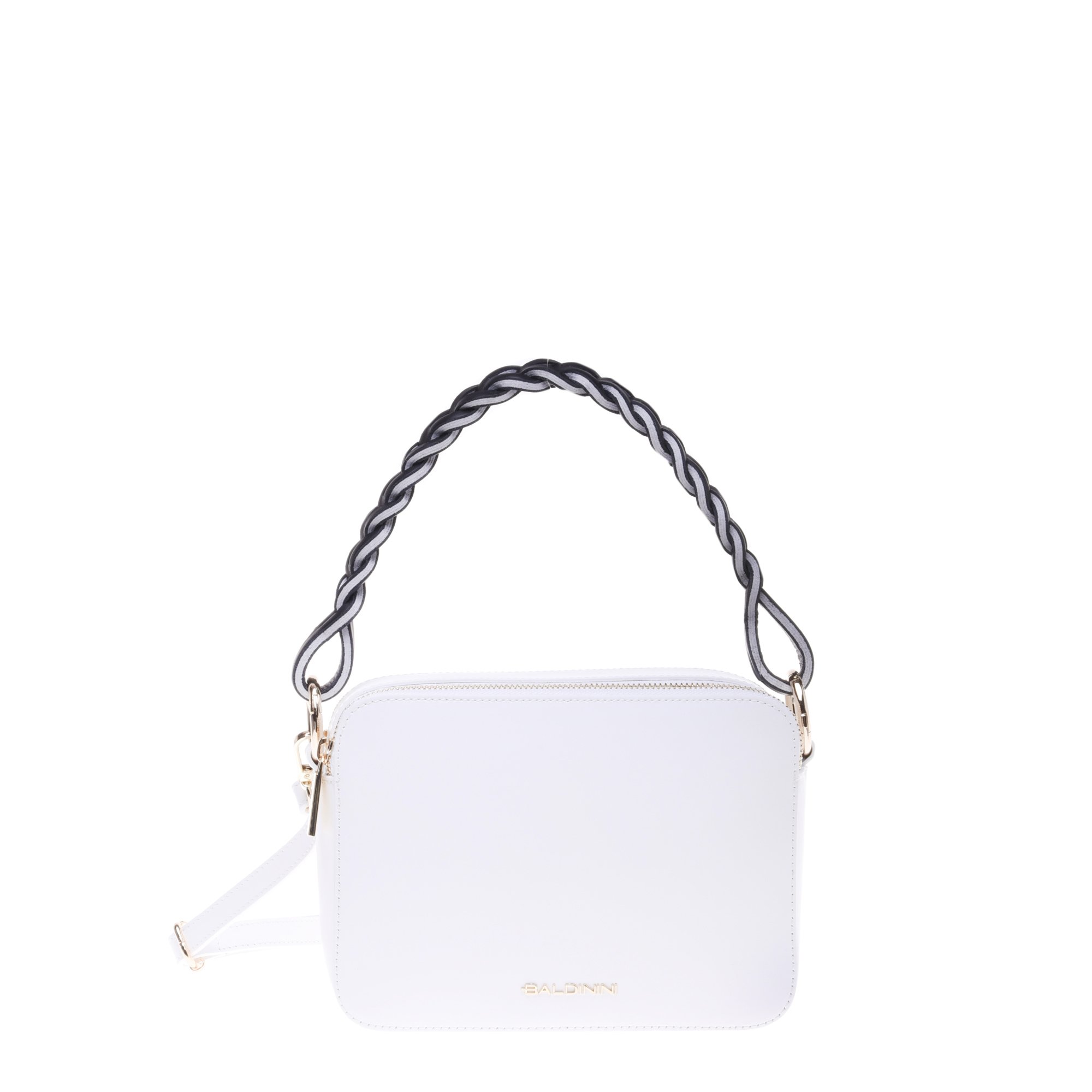 White leather shoulder bag image
