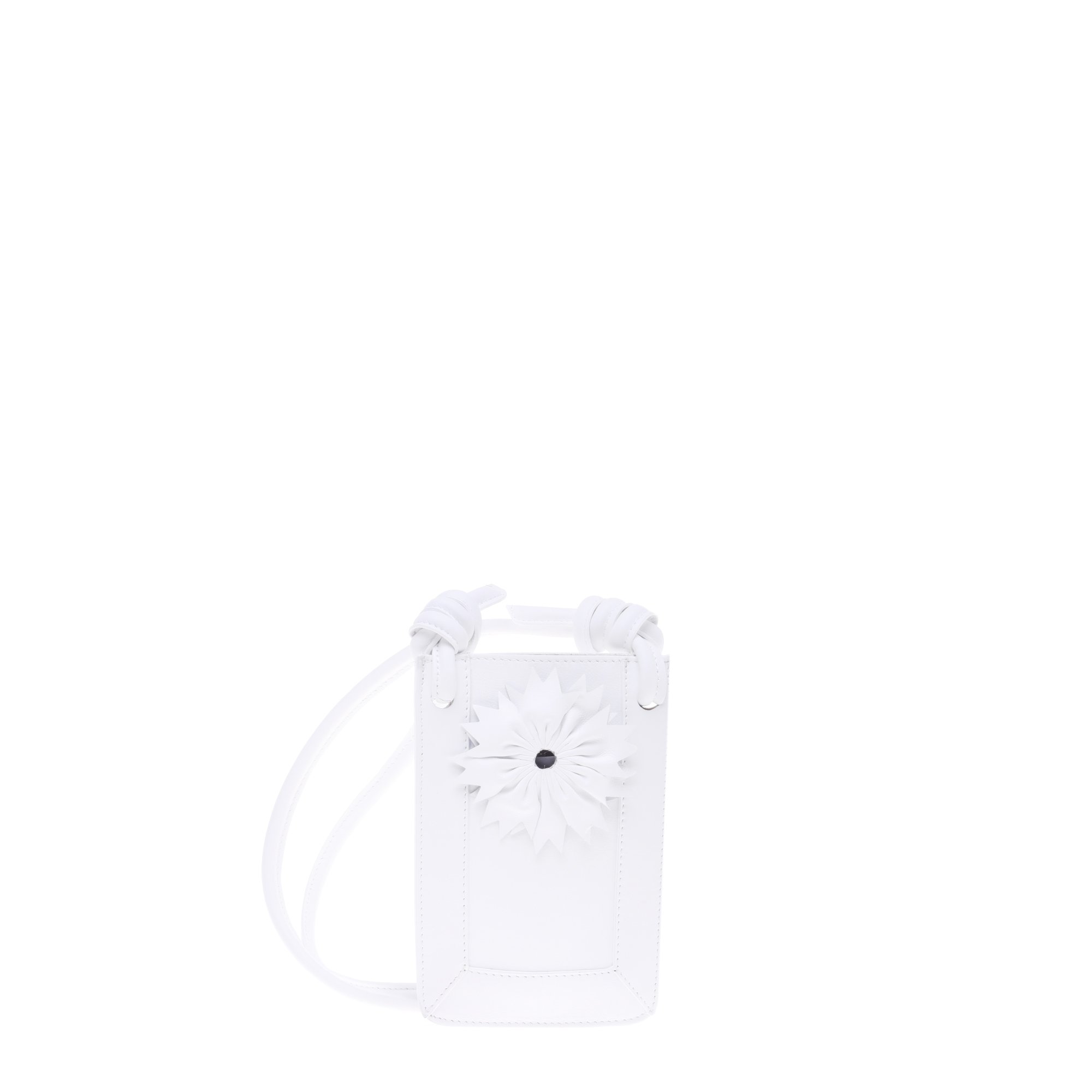 White leather phone holder image