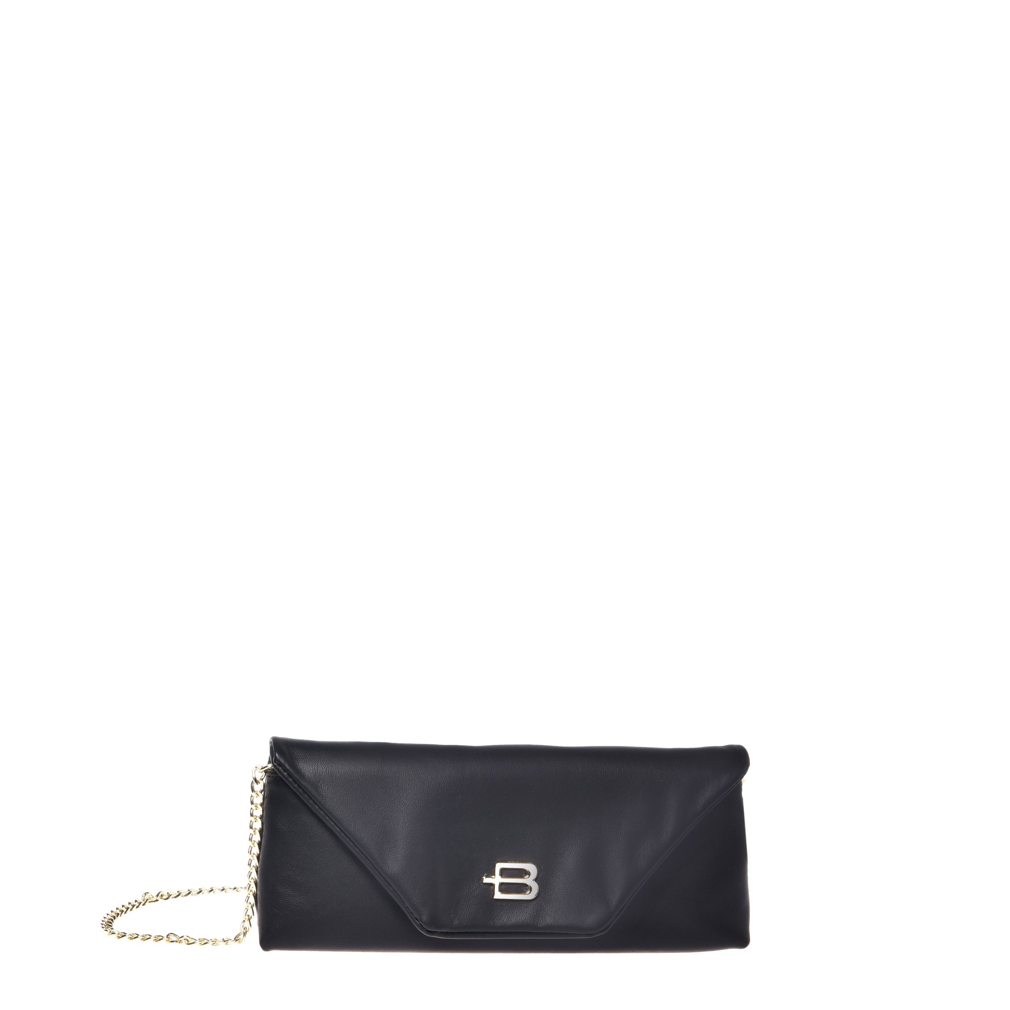 Black nappa clutch image