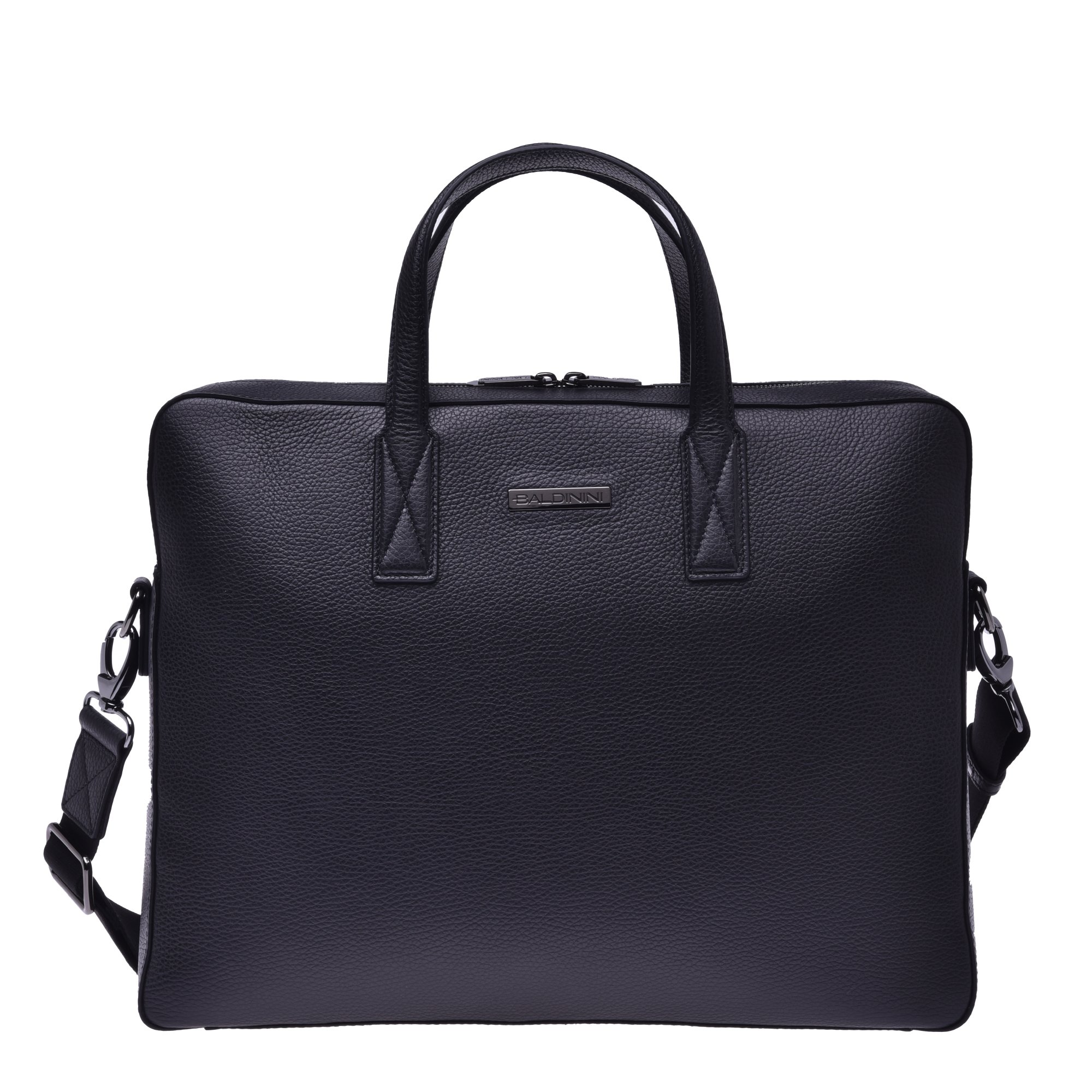 Professional bag in black tumbled leather image