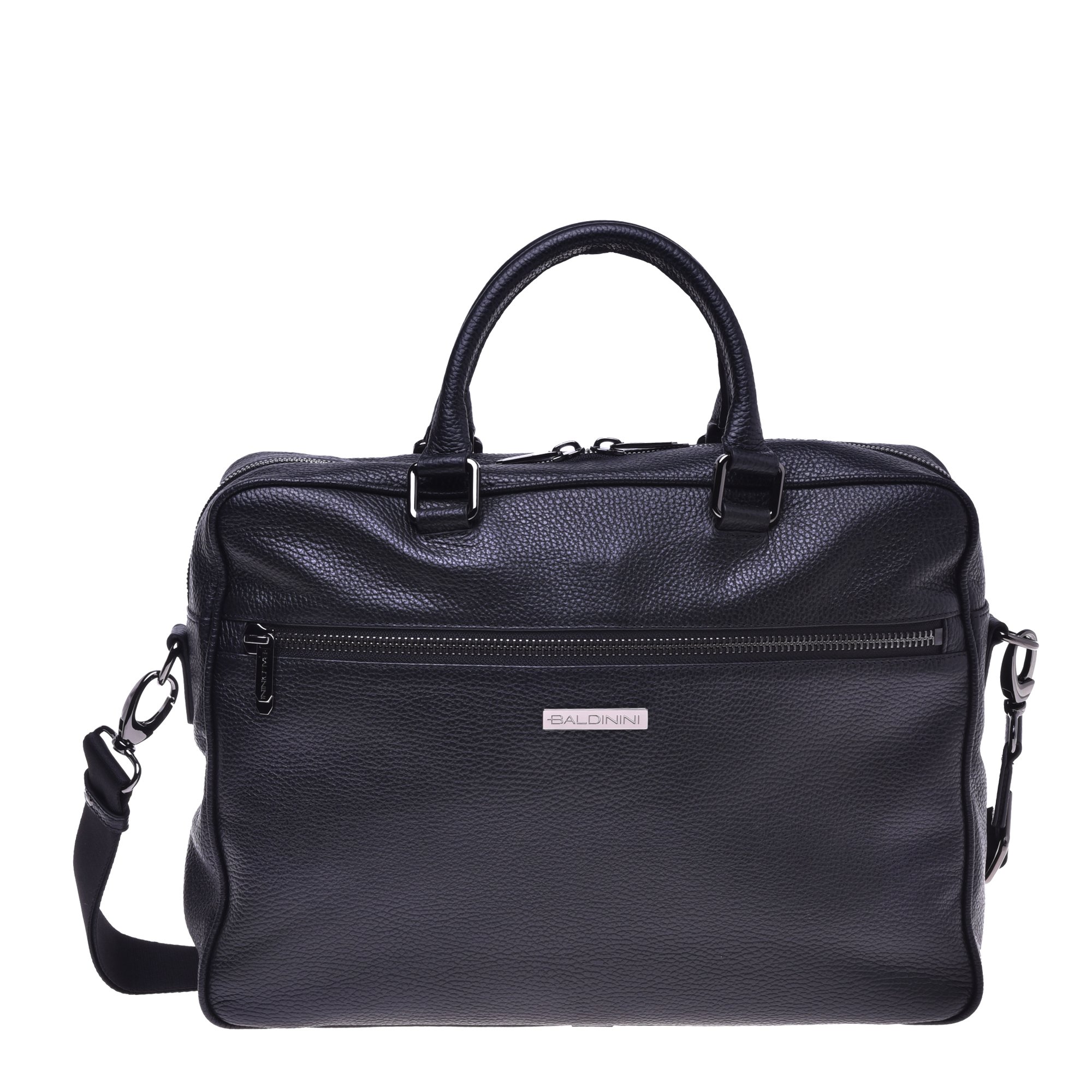 Professional bag in black tumbled leather image