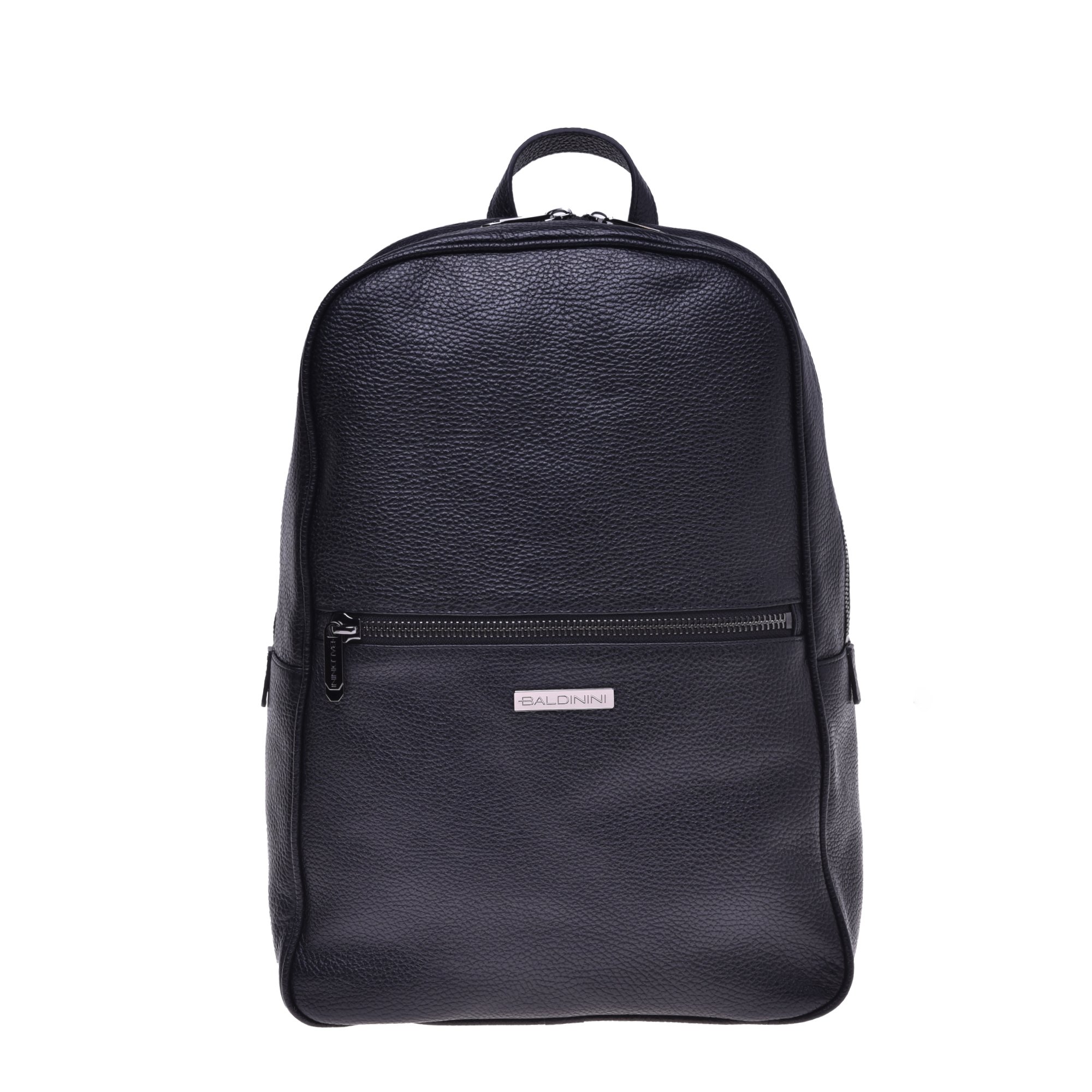 Backpack in blue tumbled leather image