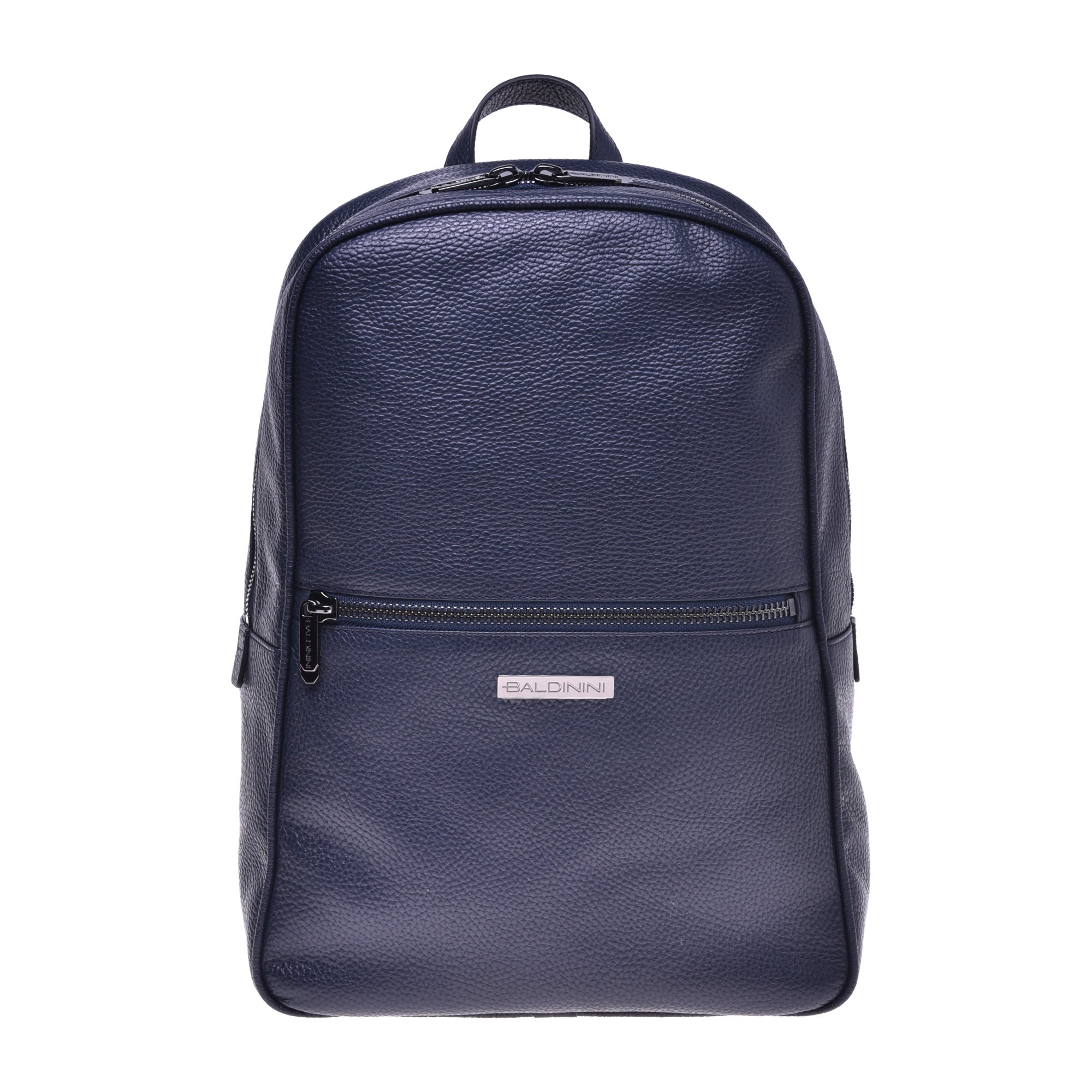 Blue tumbled calfskin backpack | image