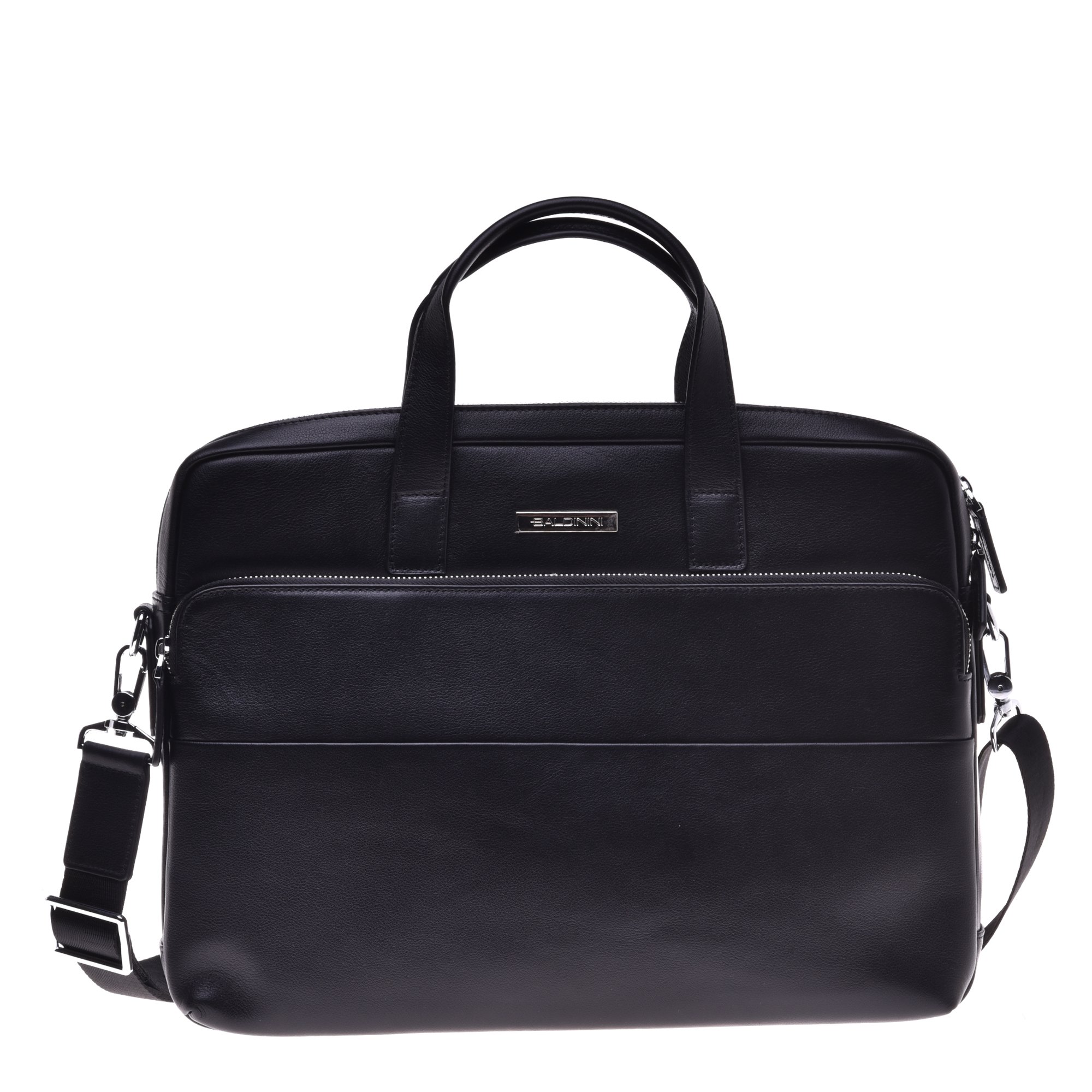 Professional bag in black leather and nylon image