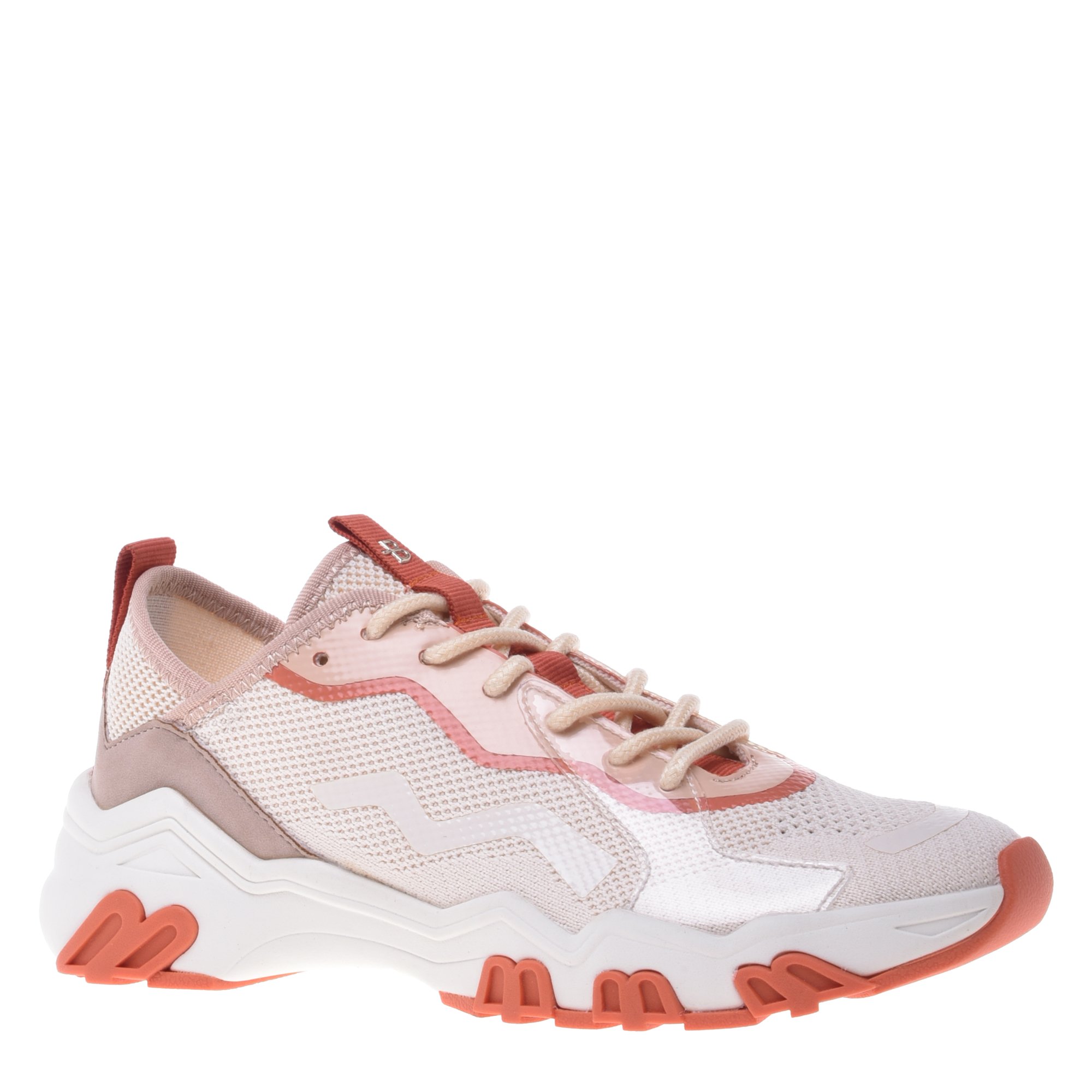 Sneaker in orange and pink eco-leather image