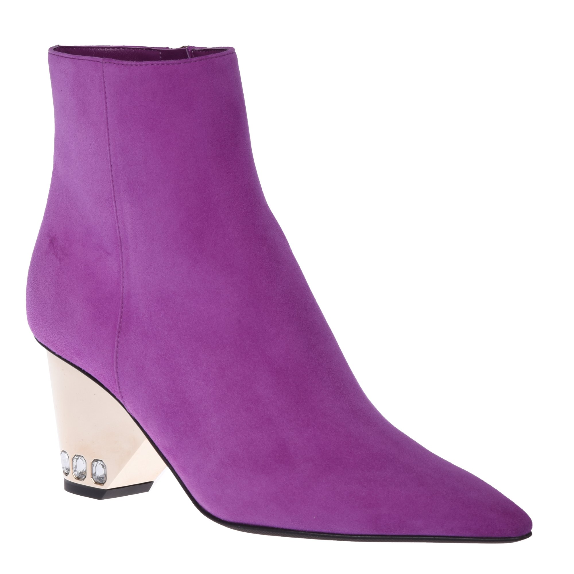 Ankle boots in purple suede image