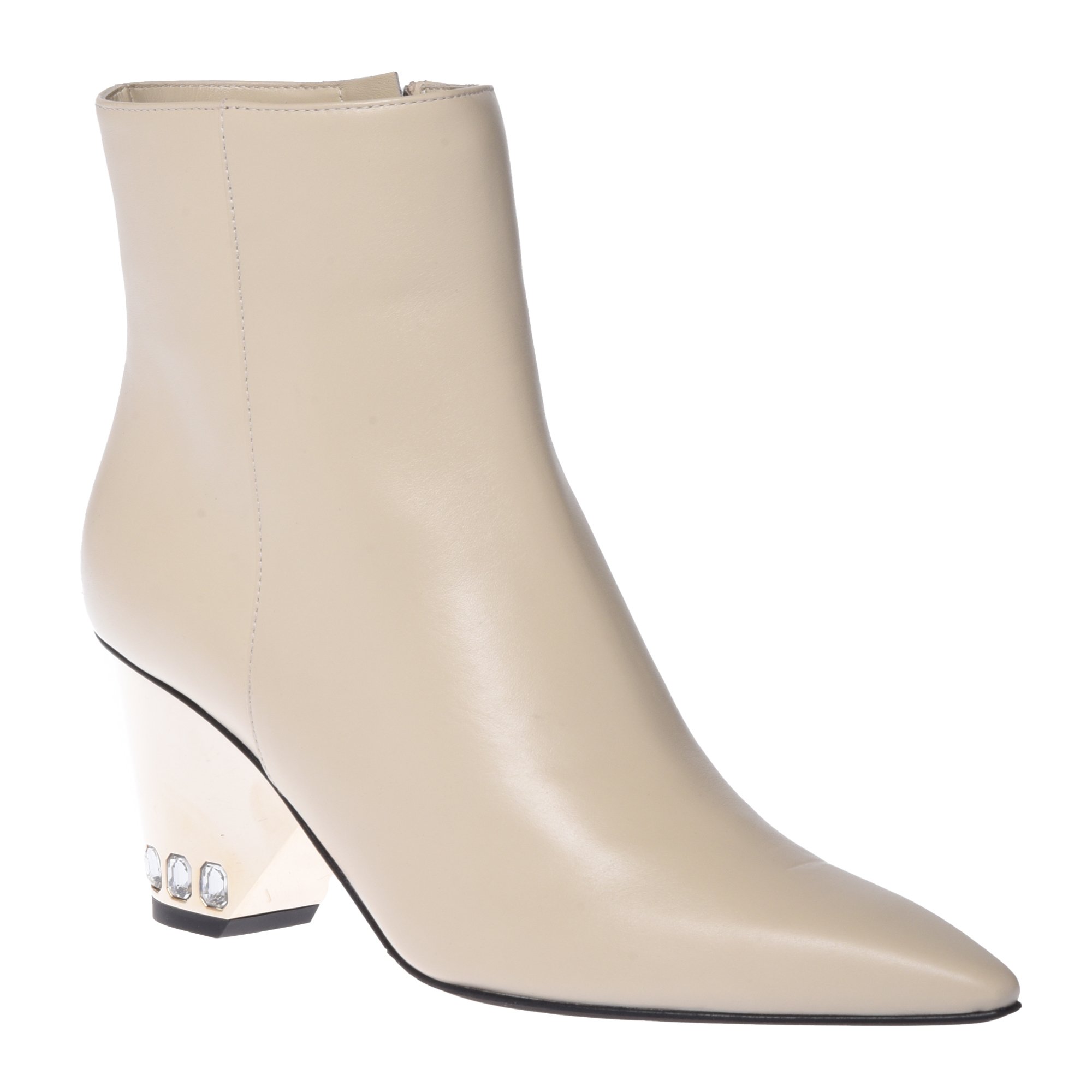Ankle boots in vanilla leather image