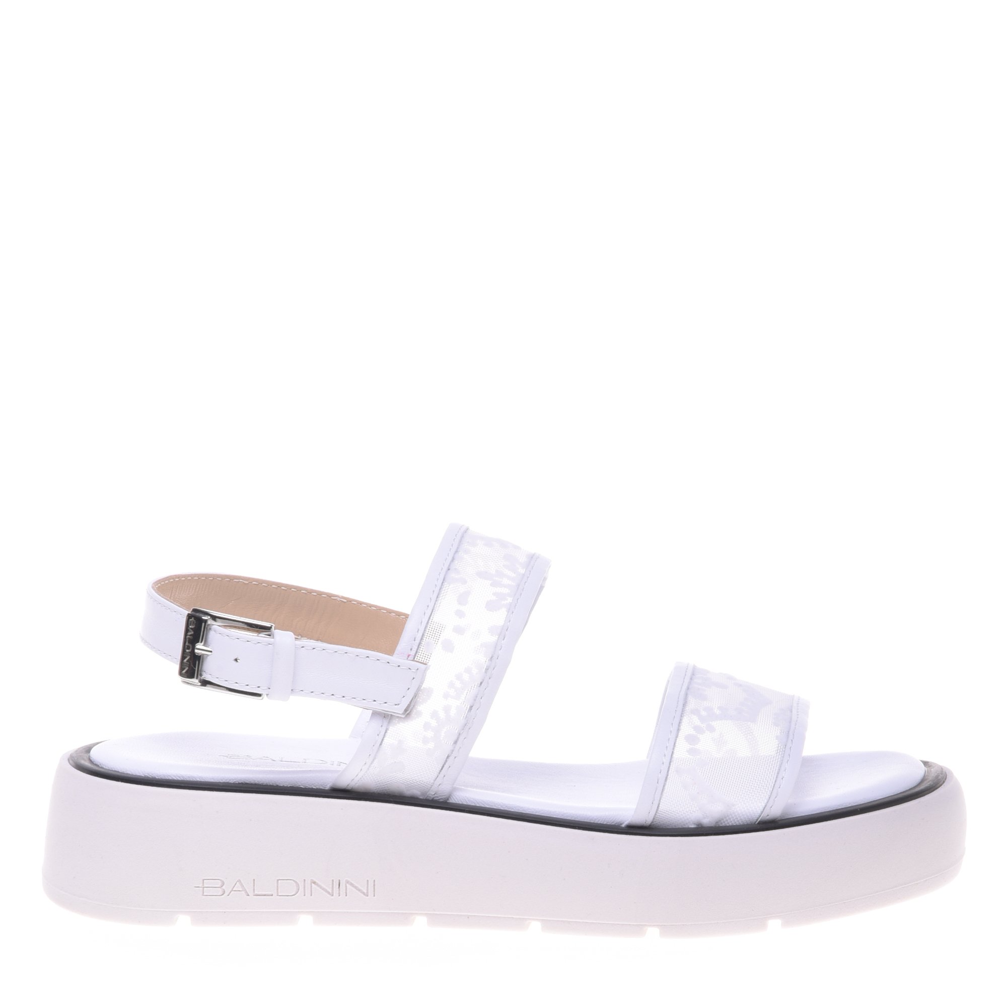 White petal mesh sandal image