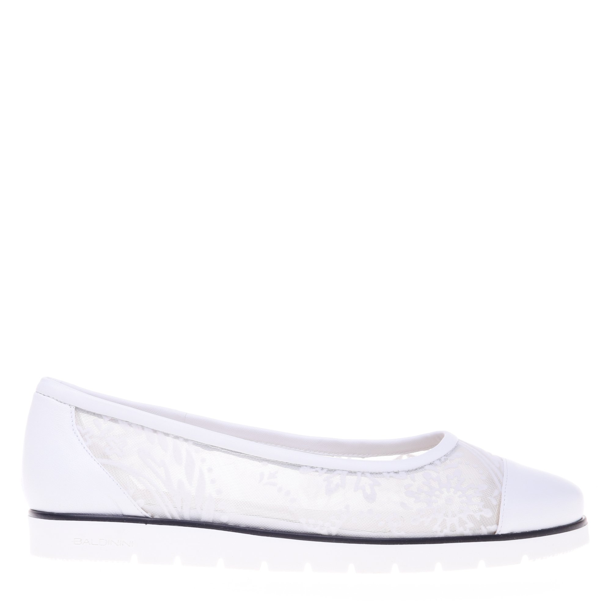 White petal mesh ballerina image