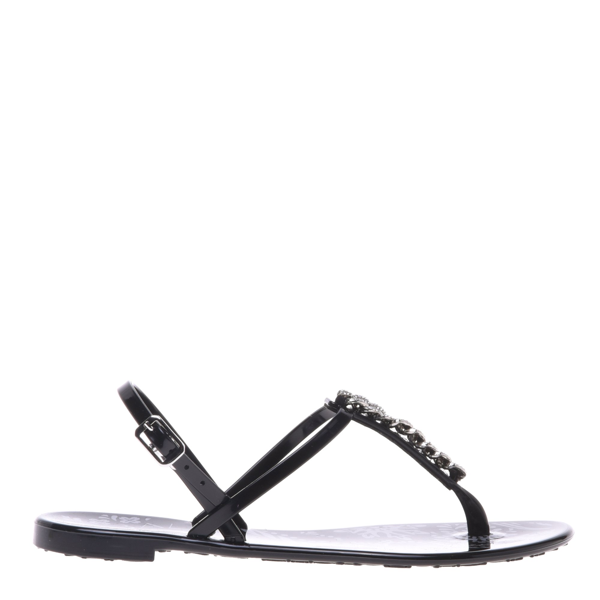 Jelly sandal in black rubber image