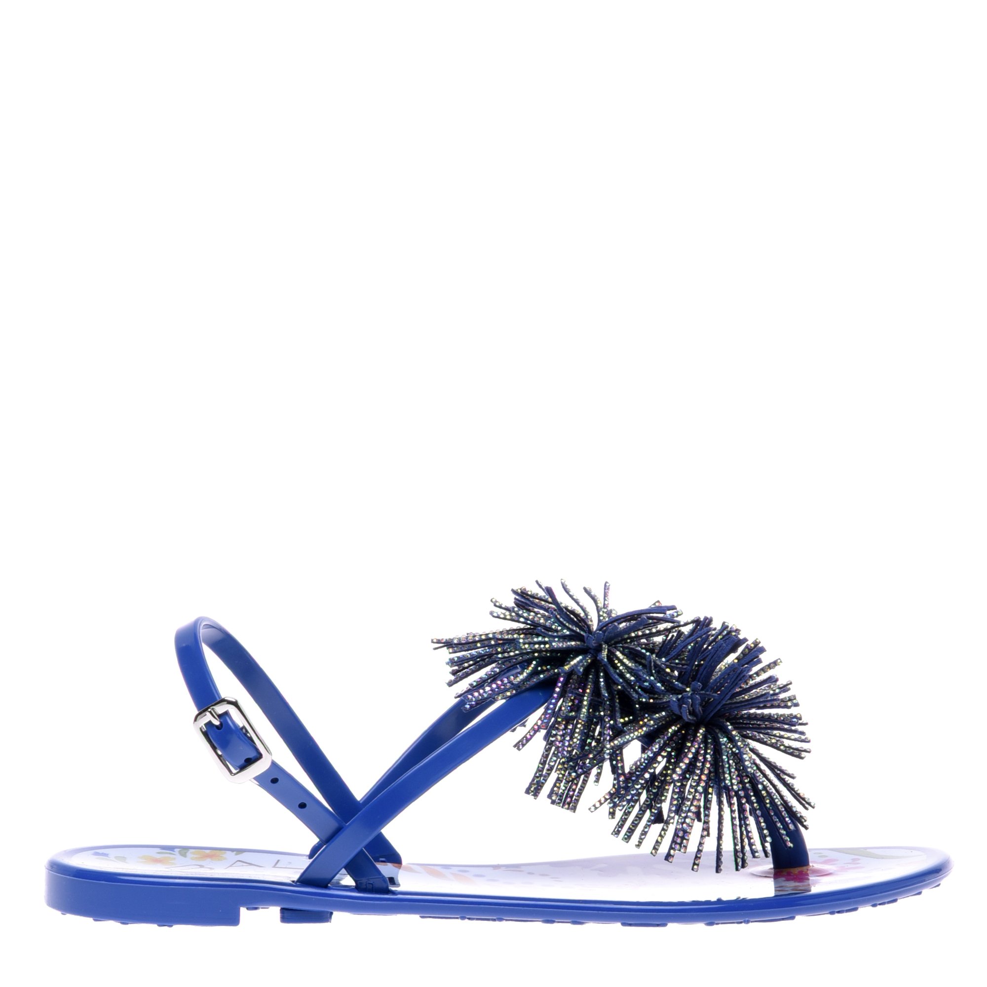 Jelly sandal in blue rubber image