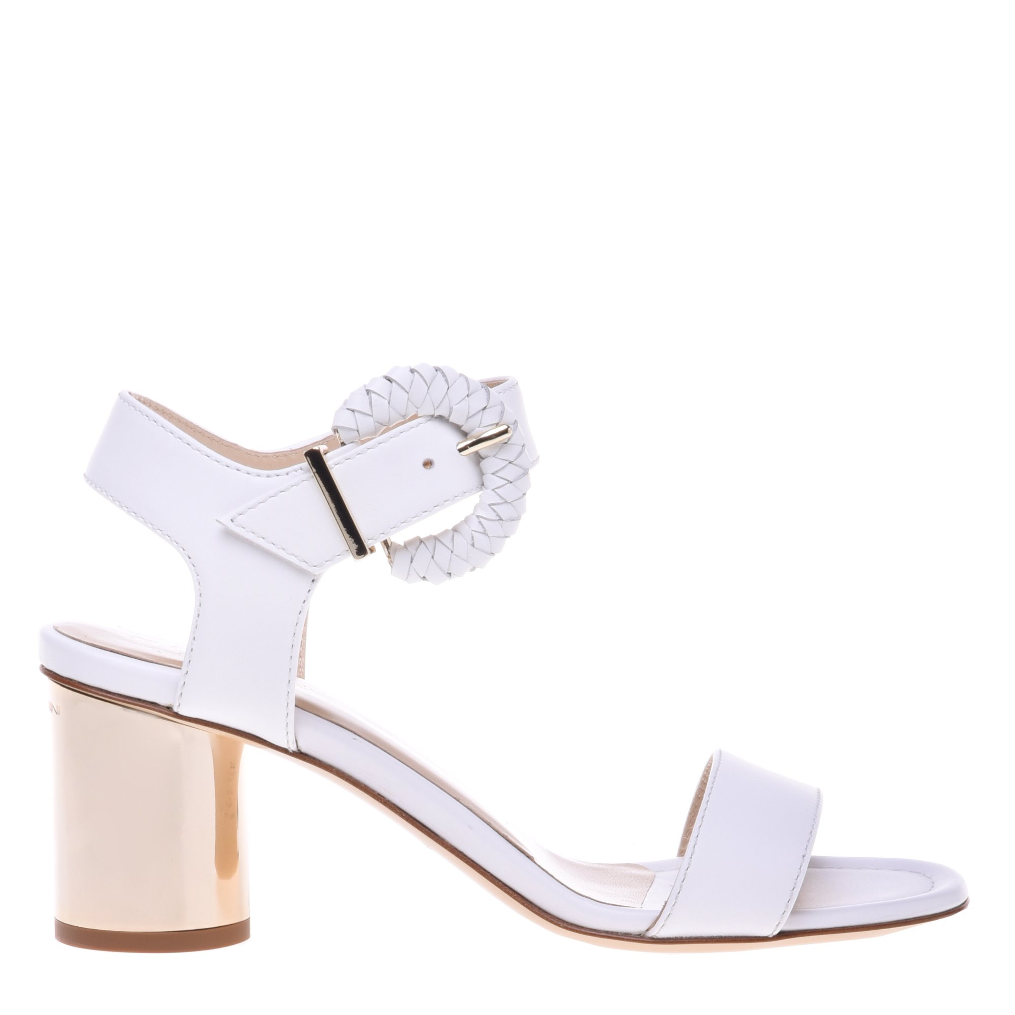 White leather sandals image
