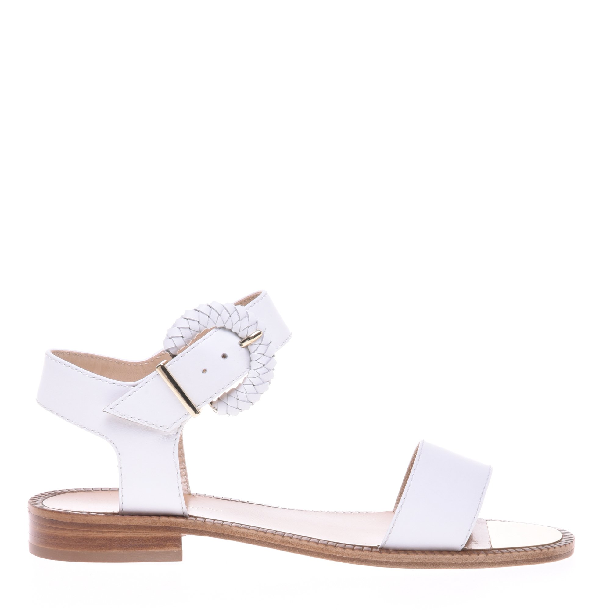 White leather sandals image