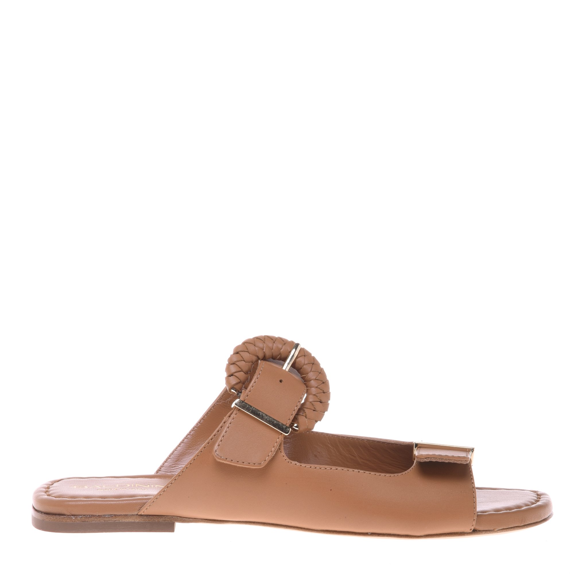 Clogs in tan leather image