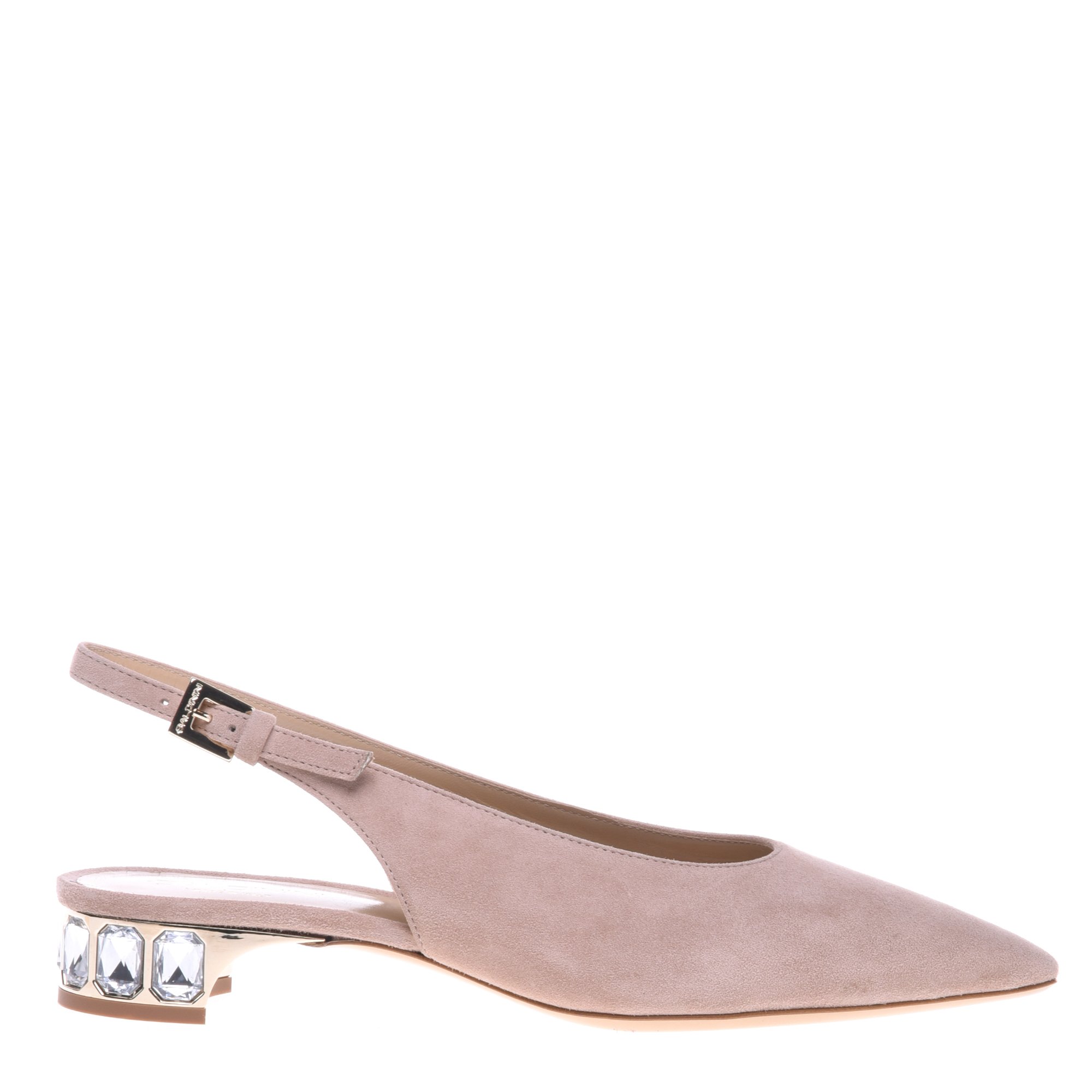 Nude suede slingback image