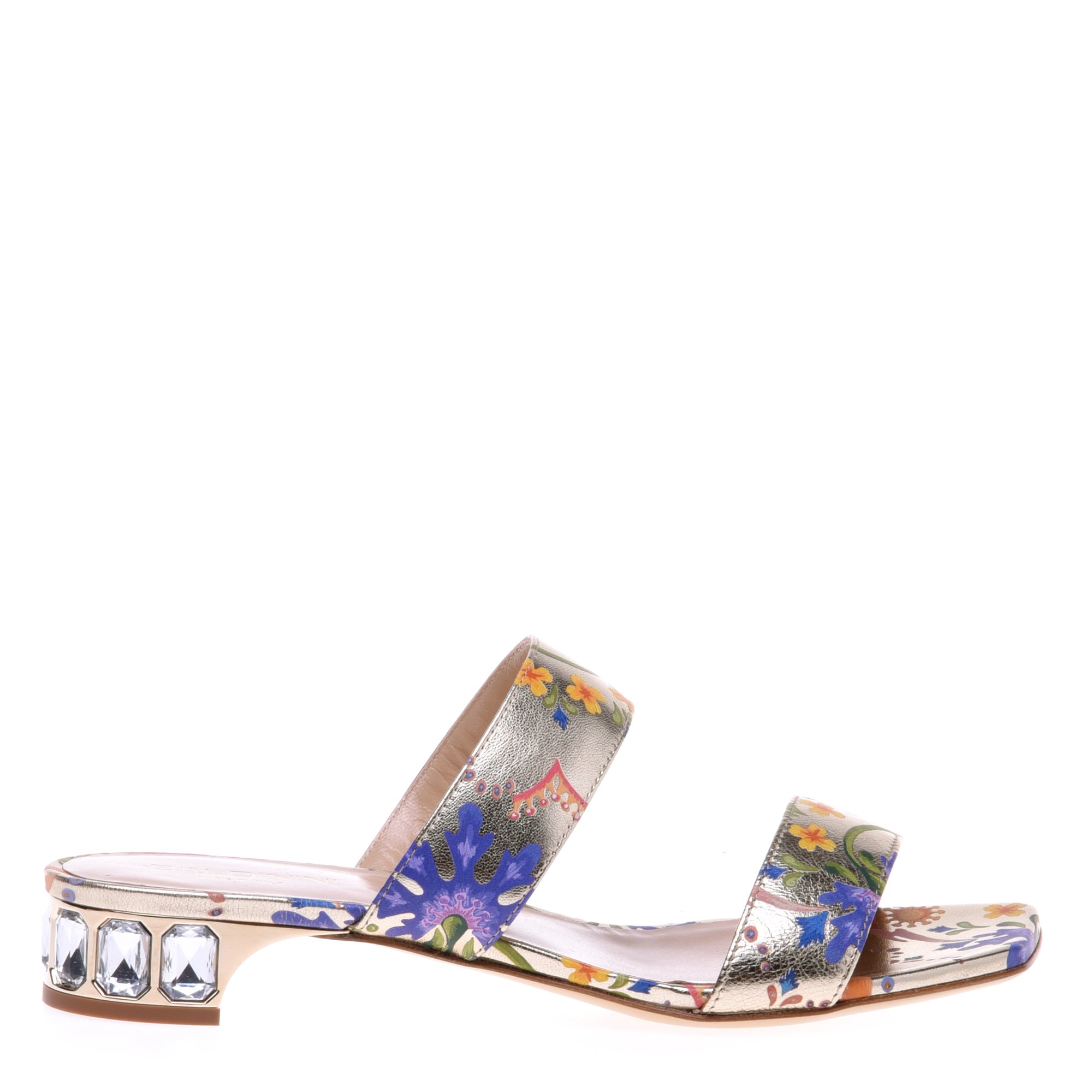 Petal print nappa clogs image