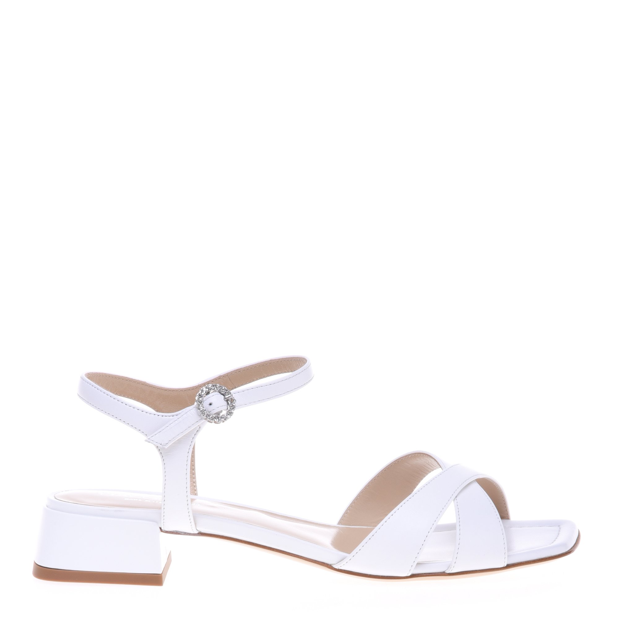 White leather sandals image