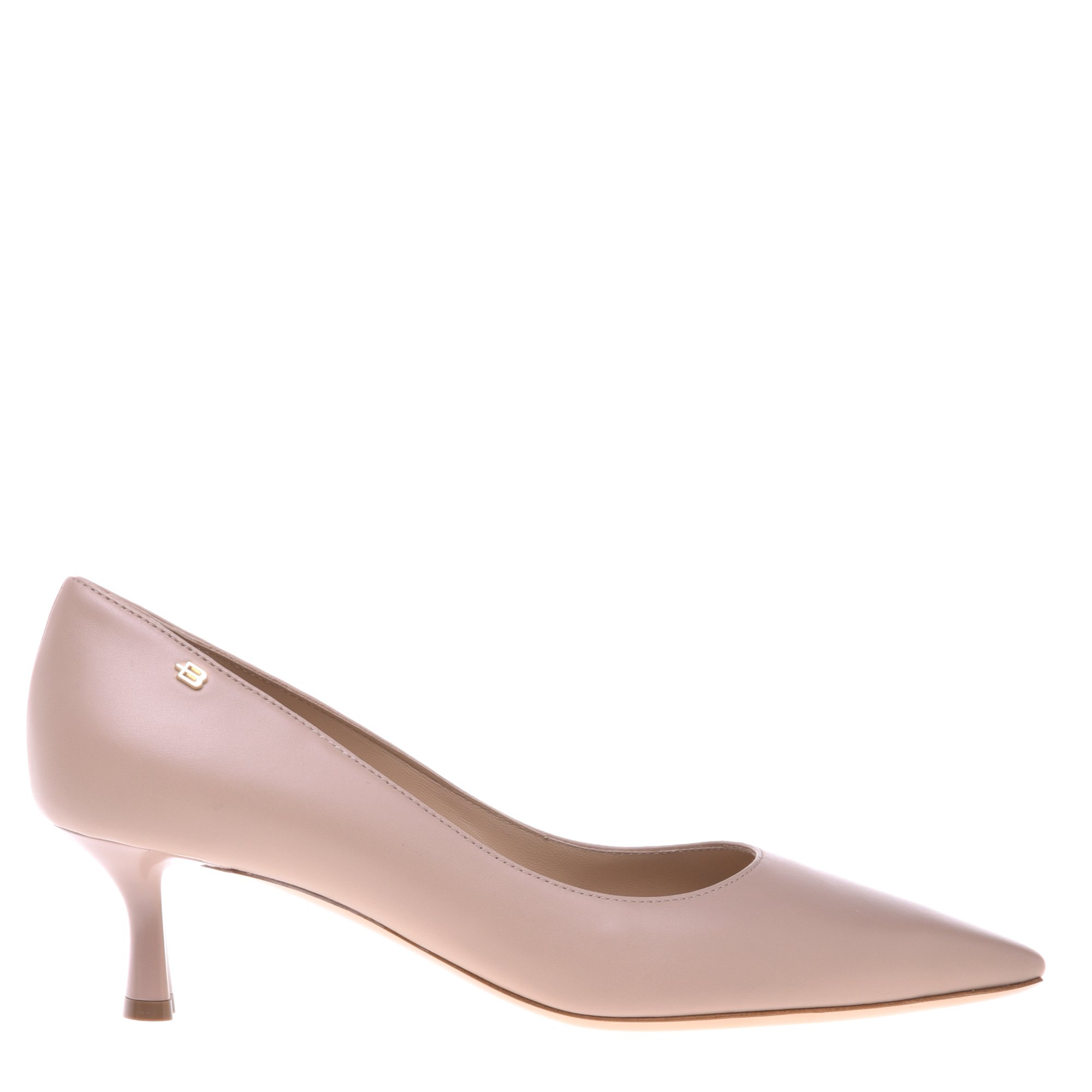 Court shoe in nude leather image