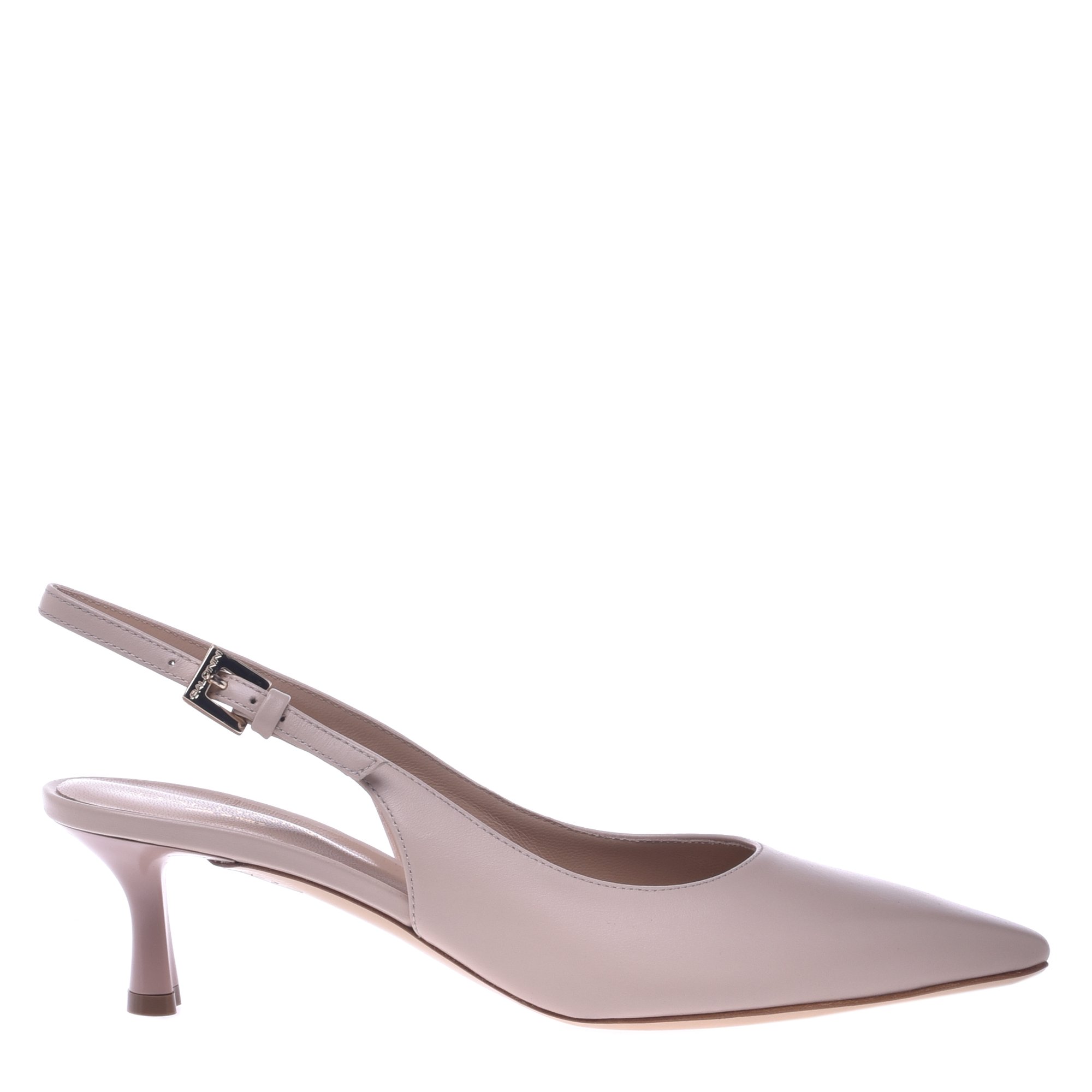 Nude leather slingback image