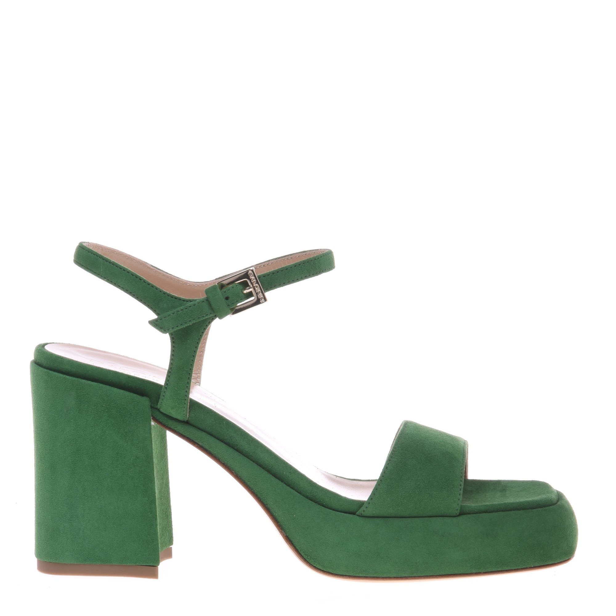 Sandal in green suede image