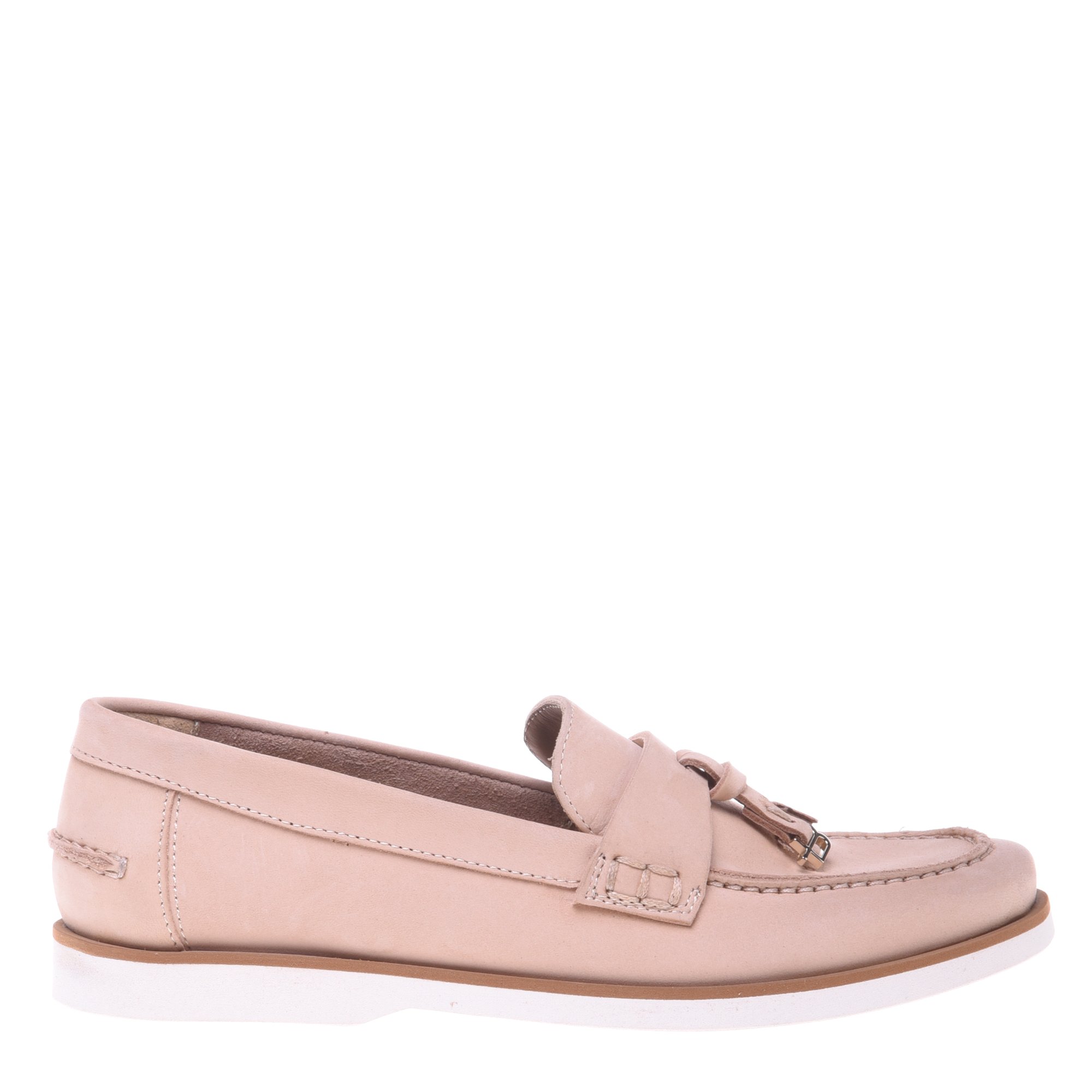 Nude nubuck loafer image