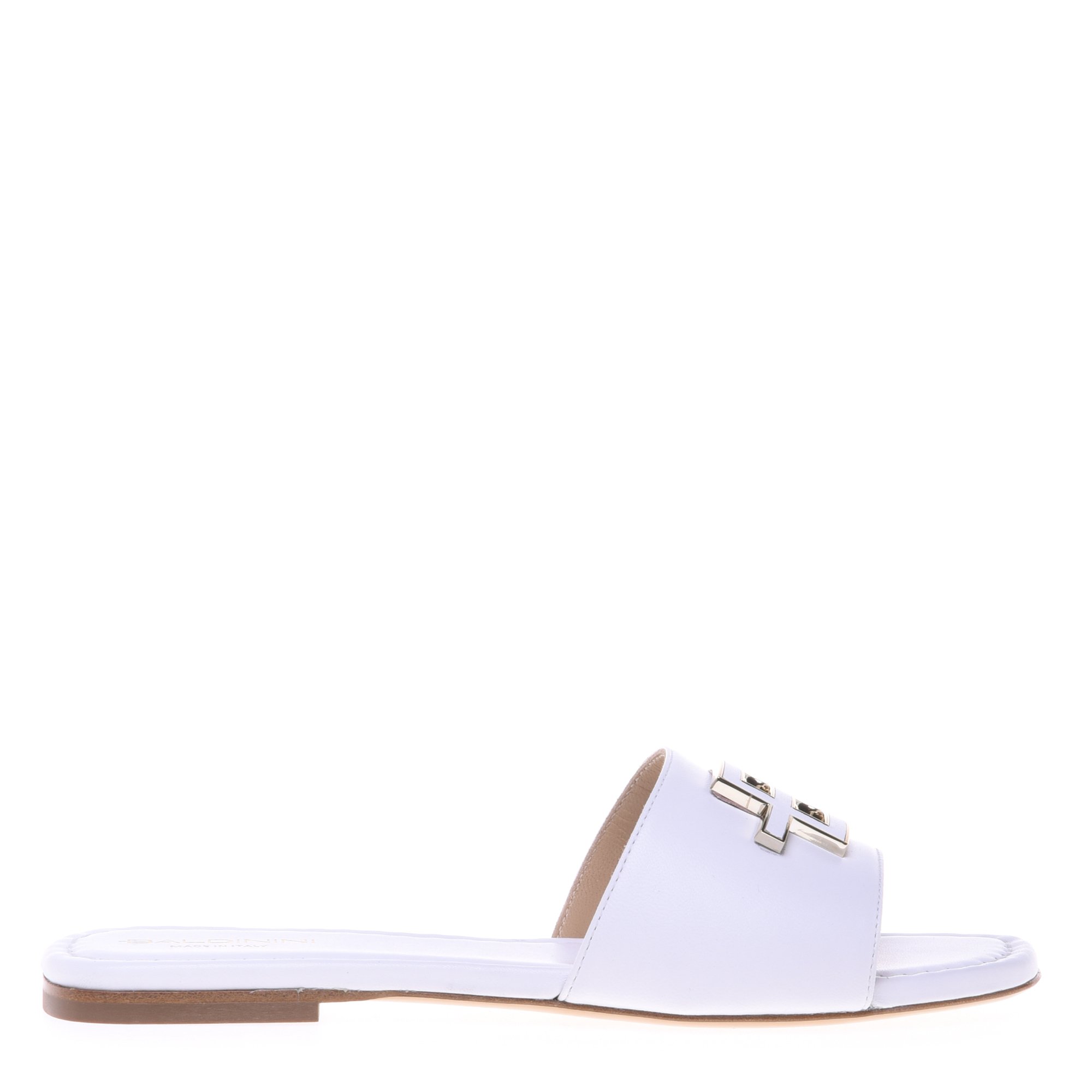 White nappa clogs image