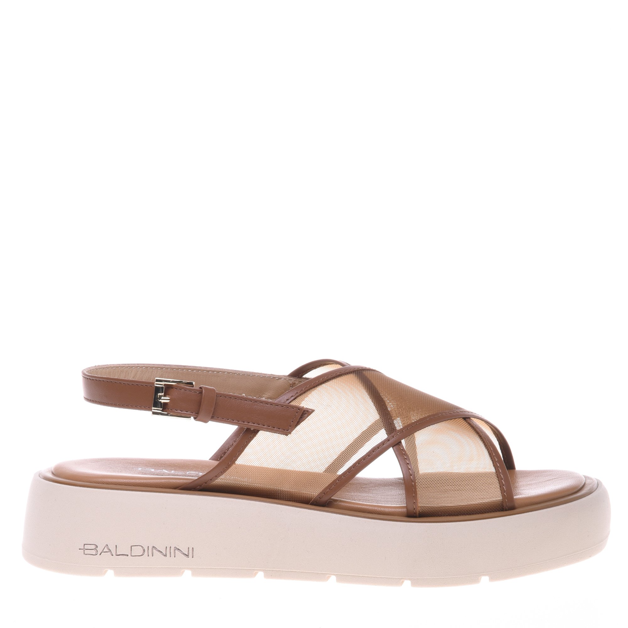 Leather net sandal image