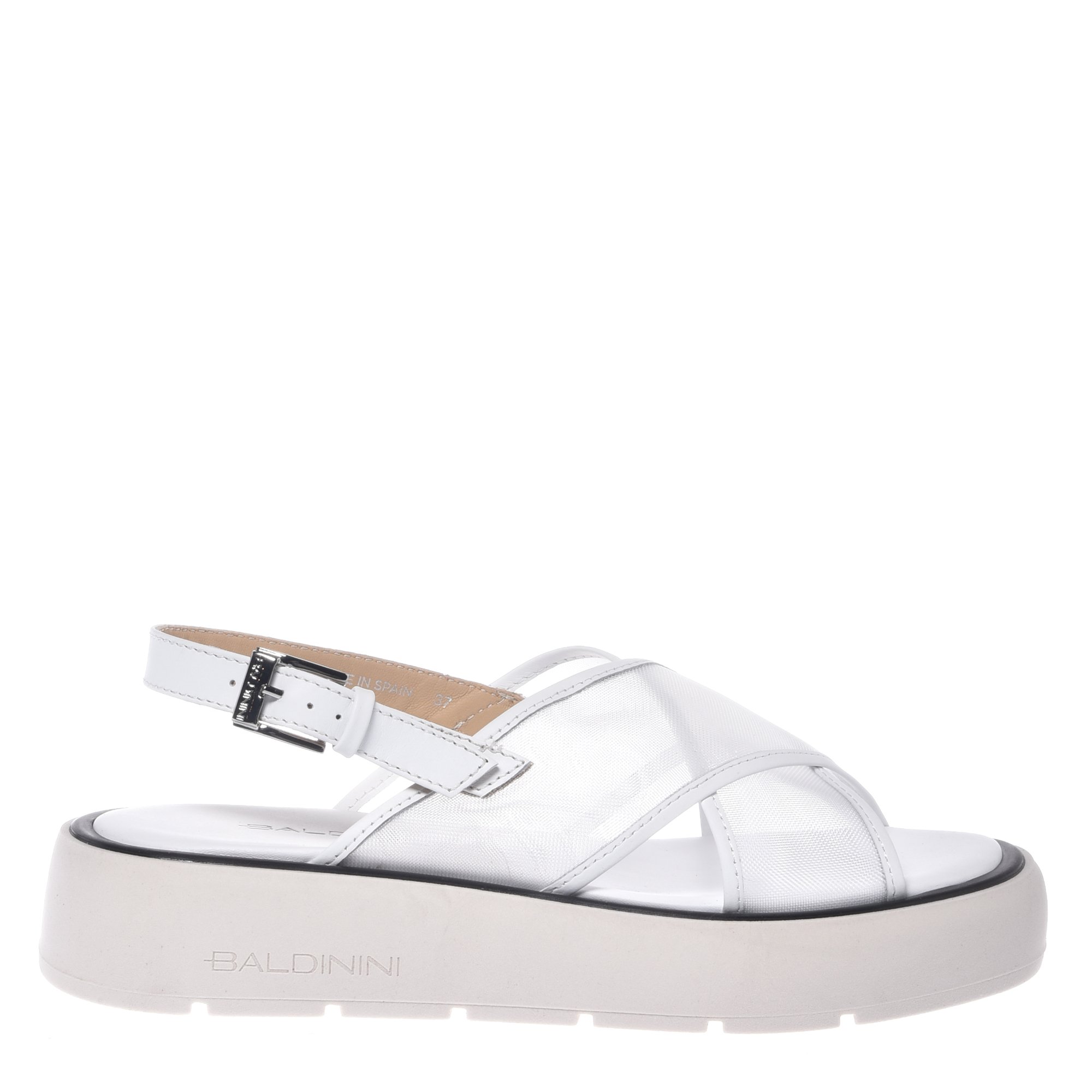 Sky blue mesh sandals image
