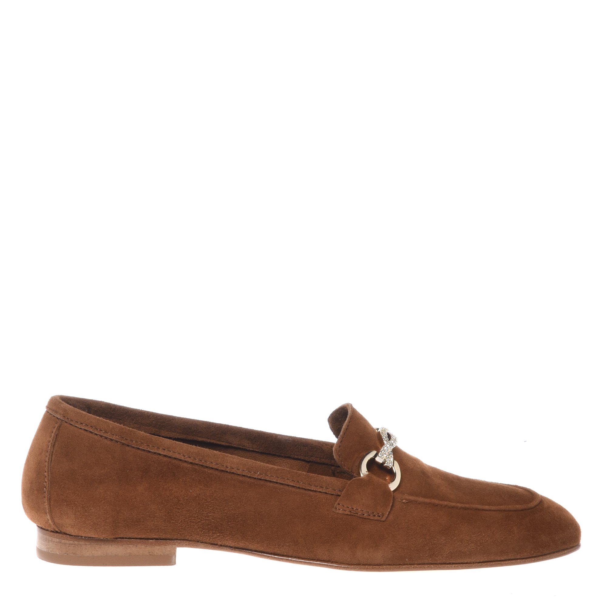 Light grey suede loafer image