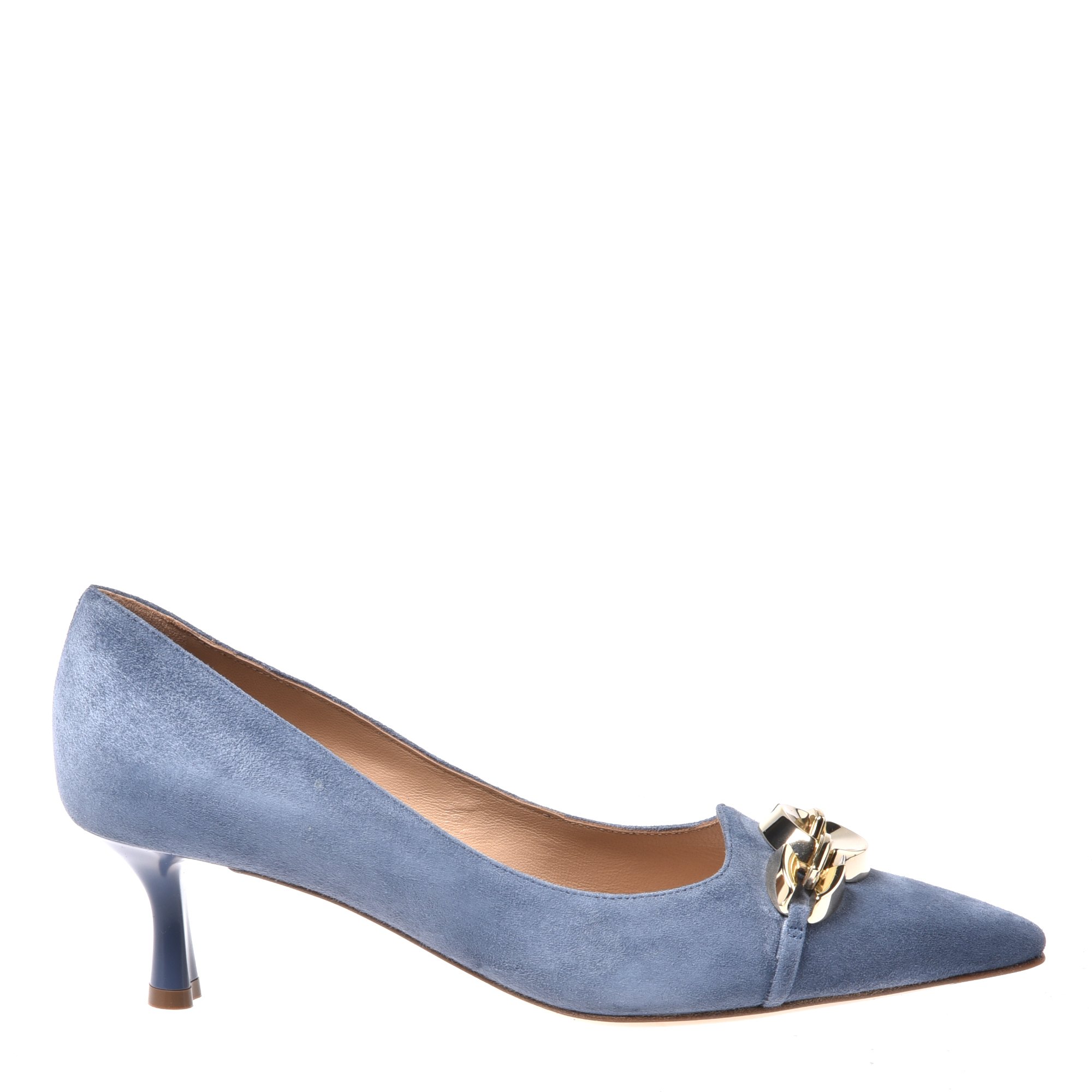 Air force blue suede court shoes image
