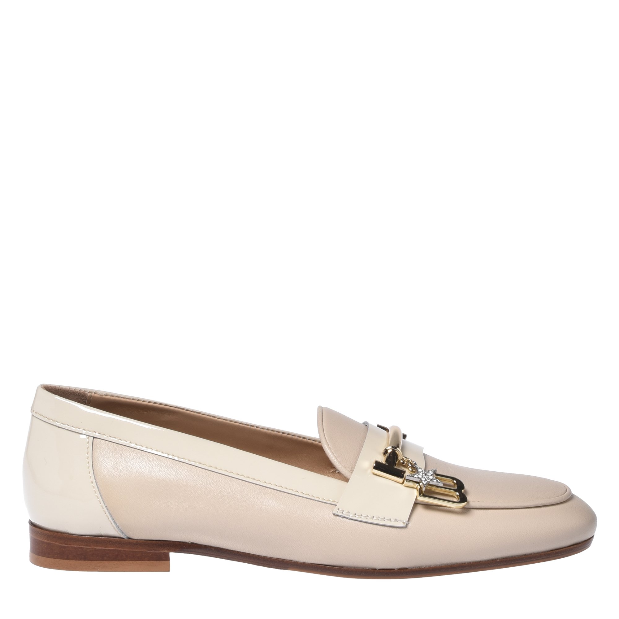 Vanilla Nappa and patent leather loafers image