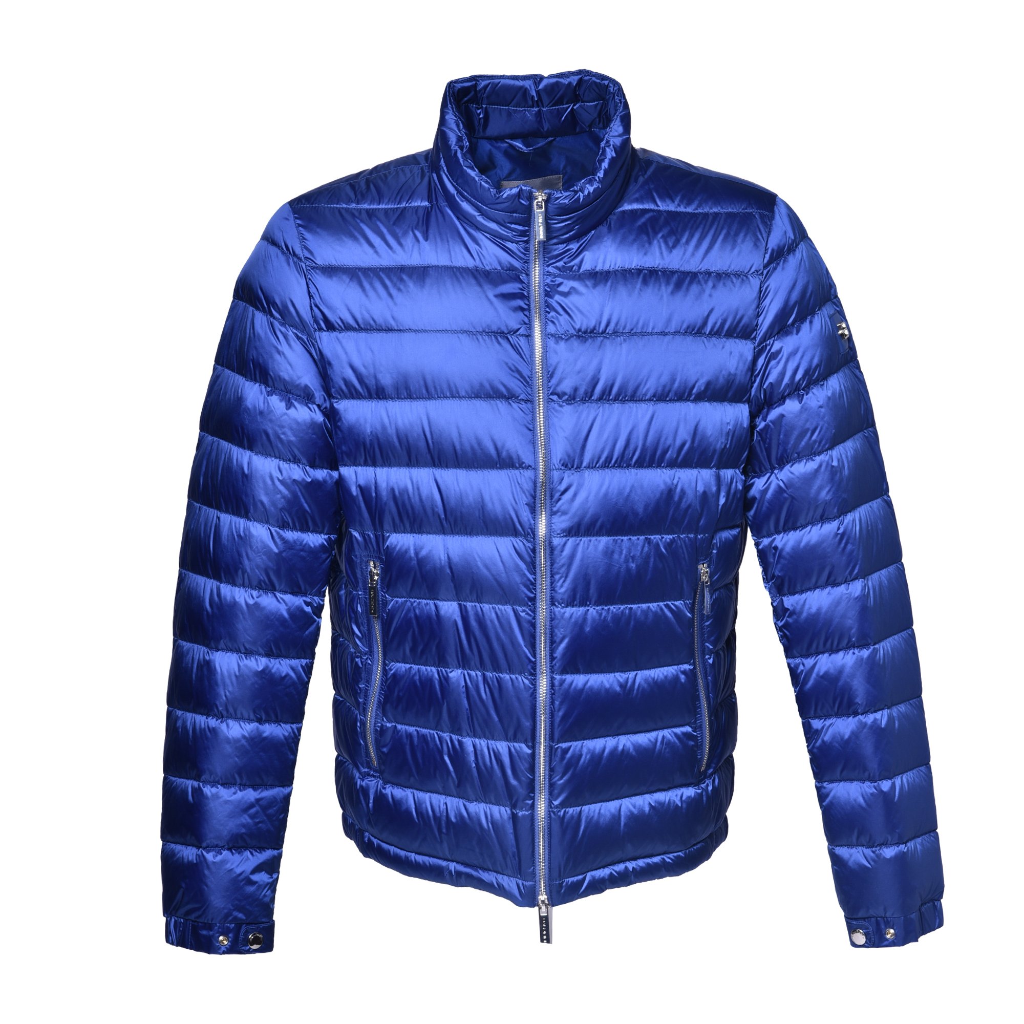 Down jacket in electric blue nylon image