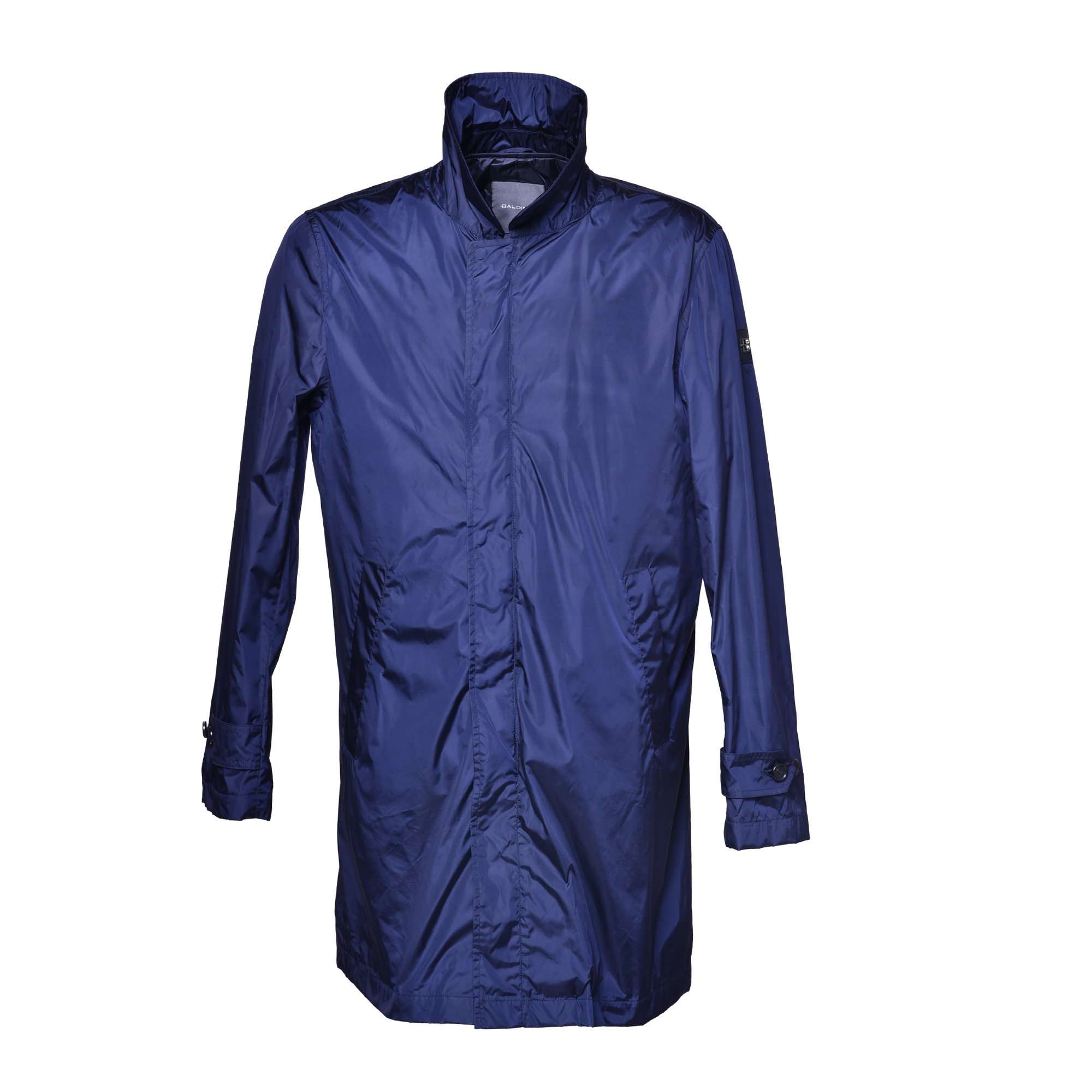 Trench coat in navy blue nylon image
