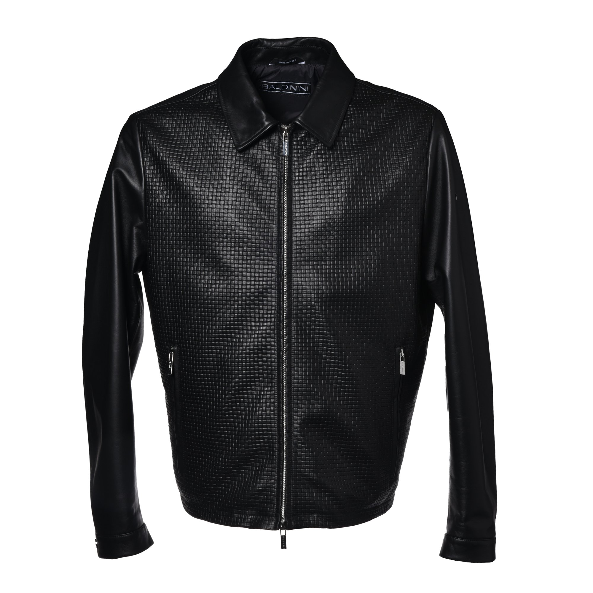 Jacket in black nappa leather image