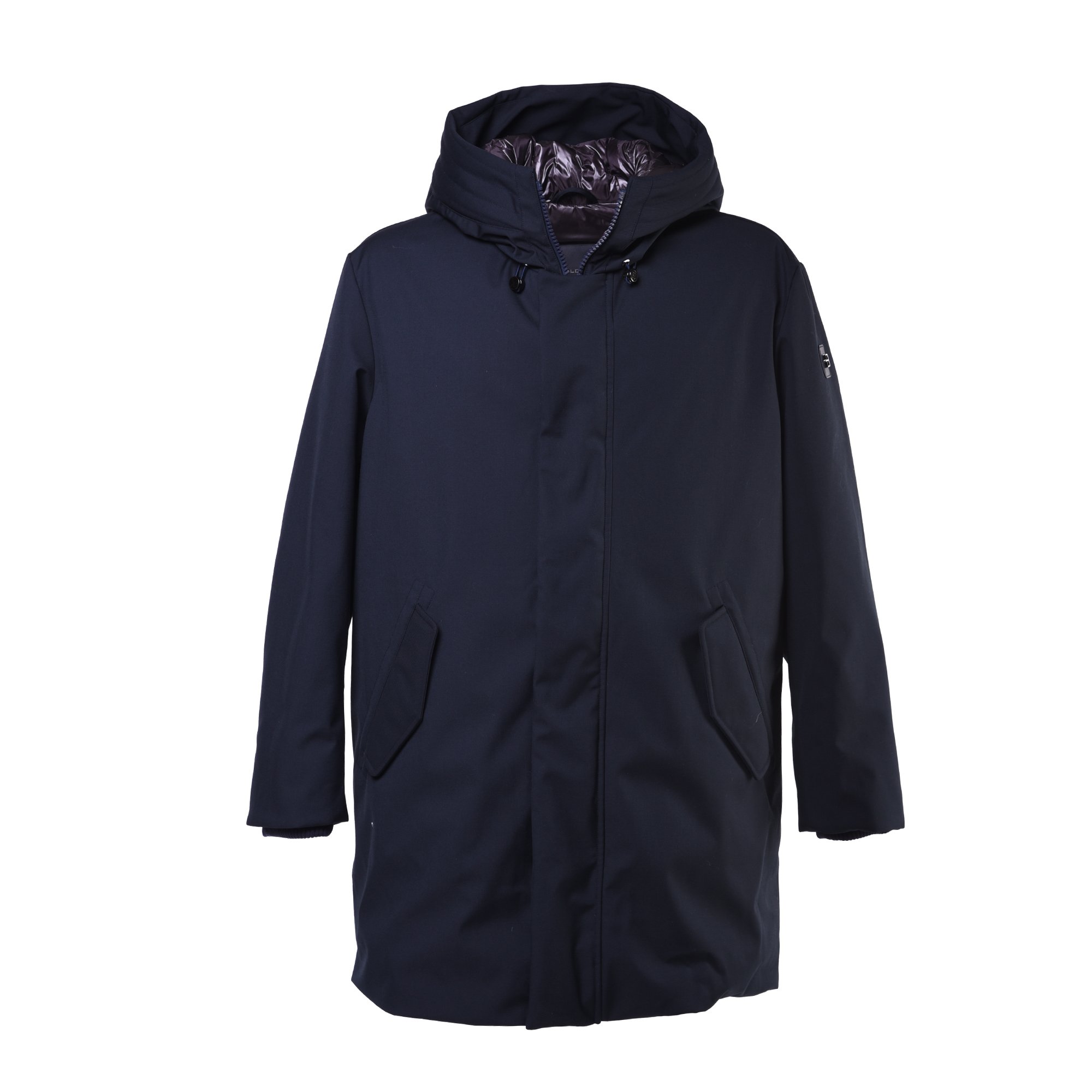 Parka in dark blue nylon image