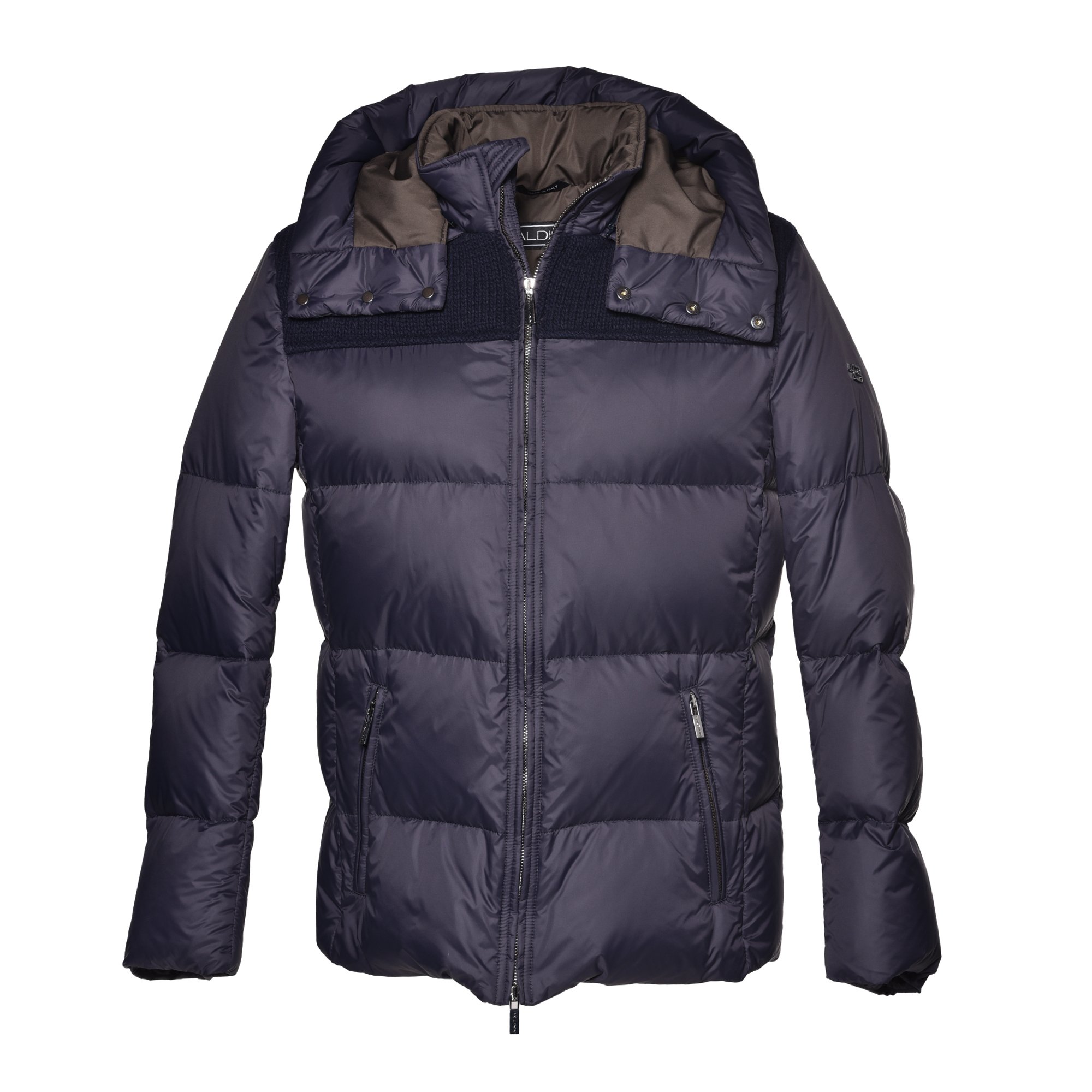 Down jacket in blue nylon image