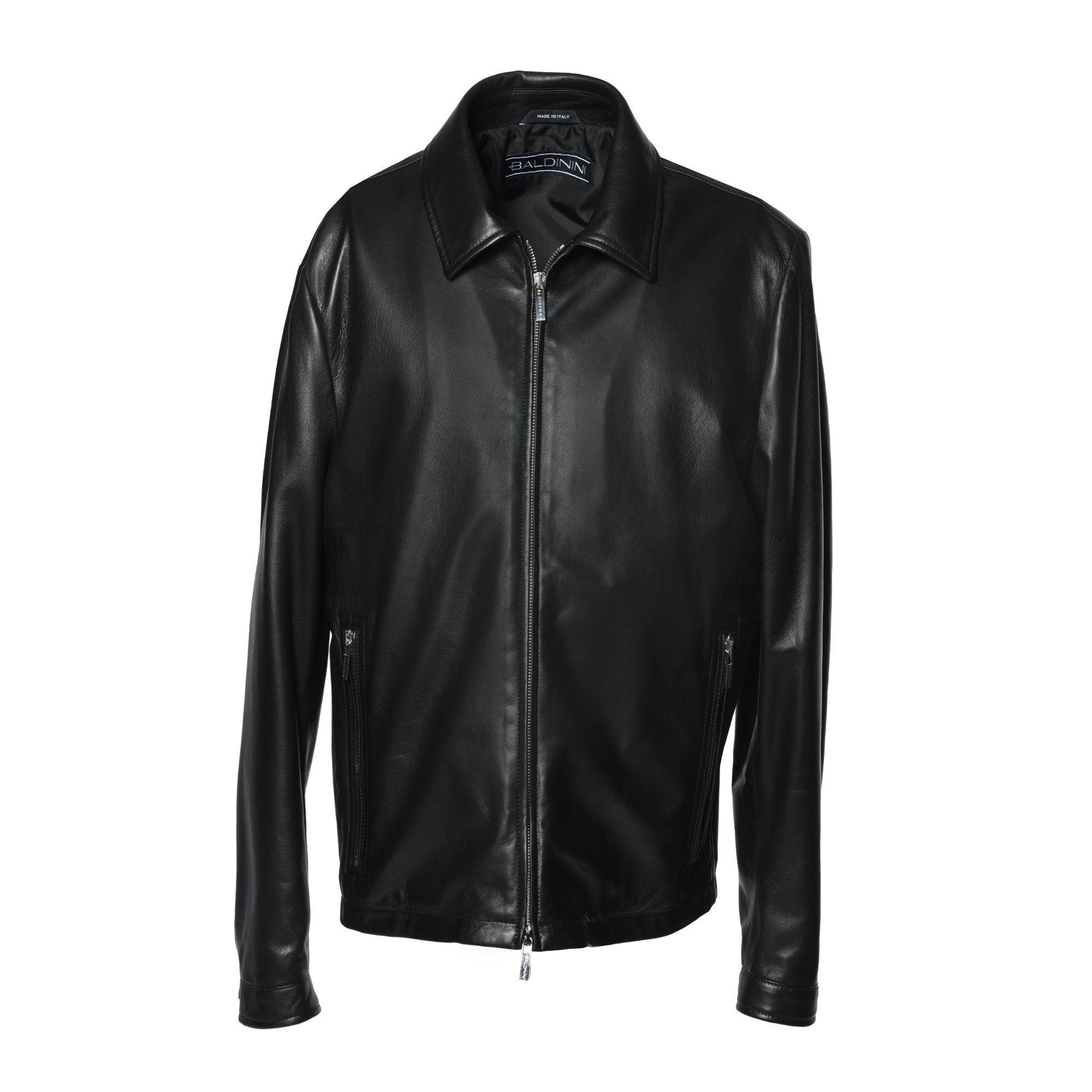 Jacket in black nappa leather image