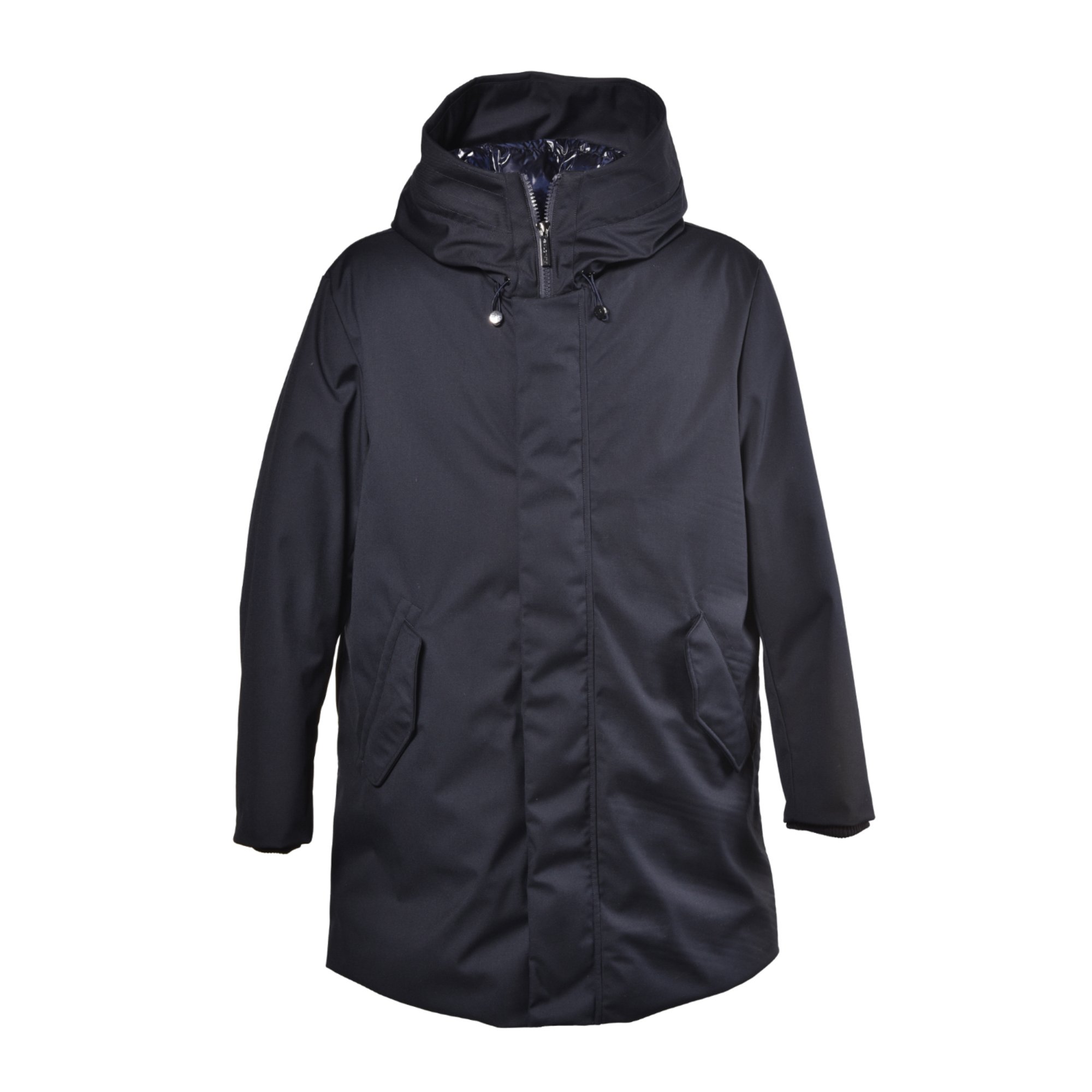 Parka in dark blue nylon image