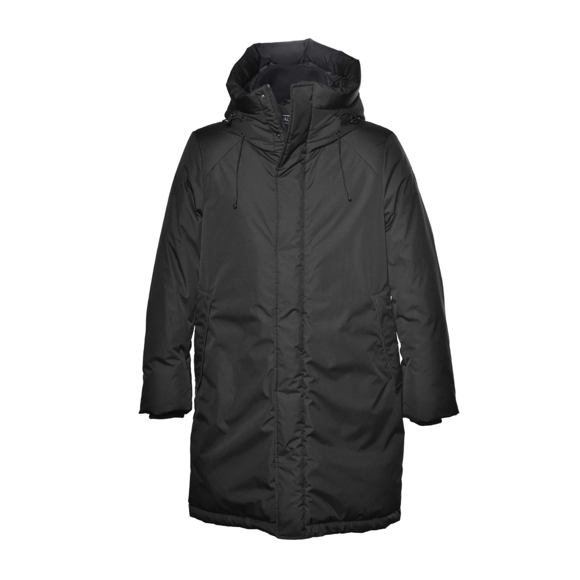 Down jacket in black nylon image