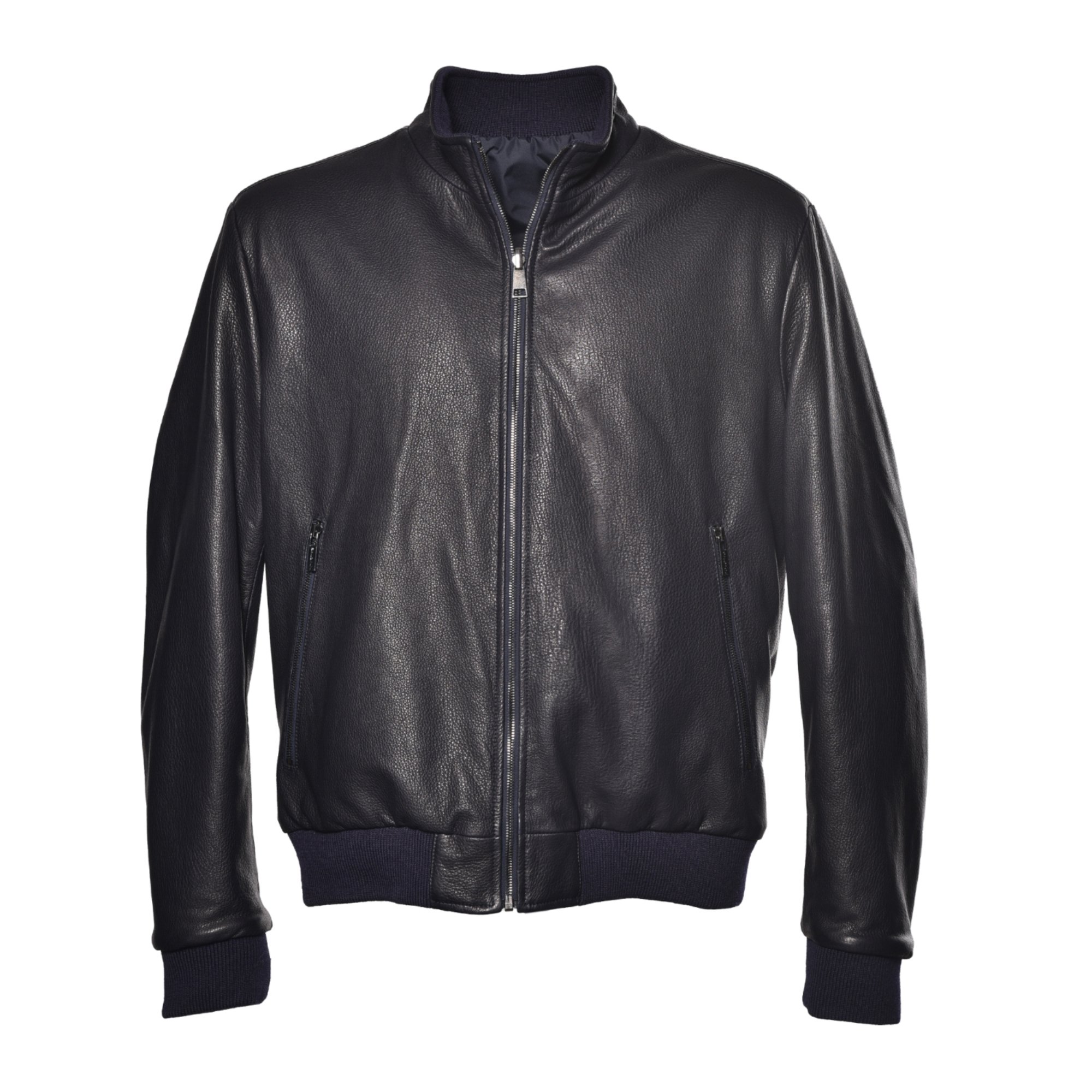 Dark blue nappa jacket image
