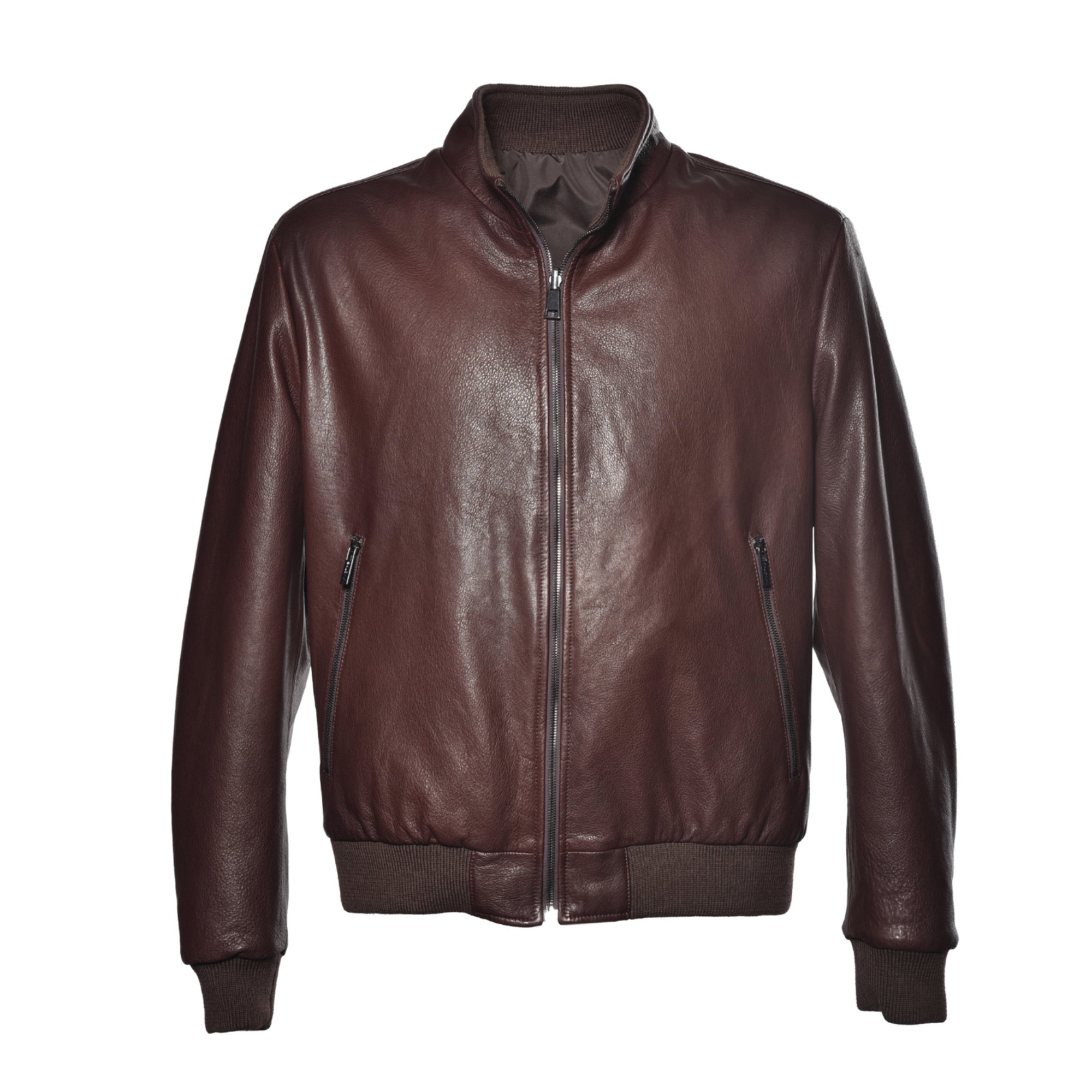 Burgundy nappa jacket image