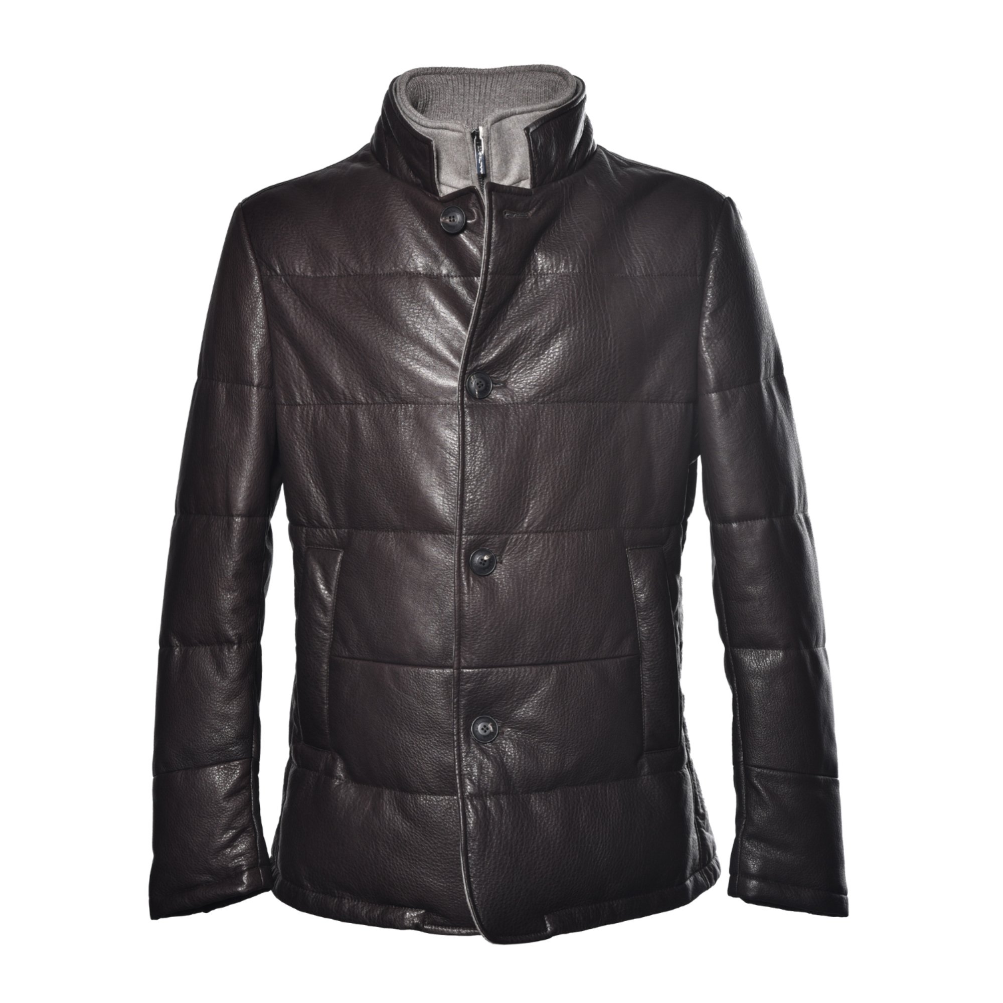 Dark brown nappa jacket image