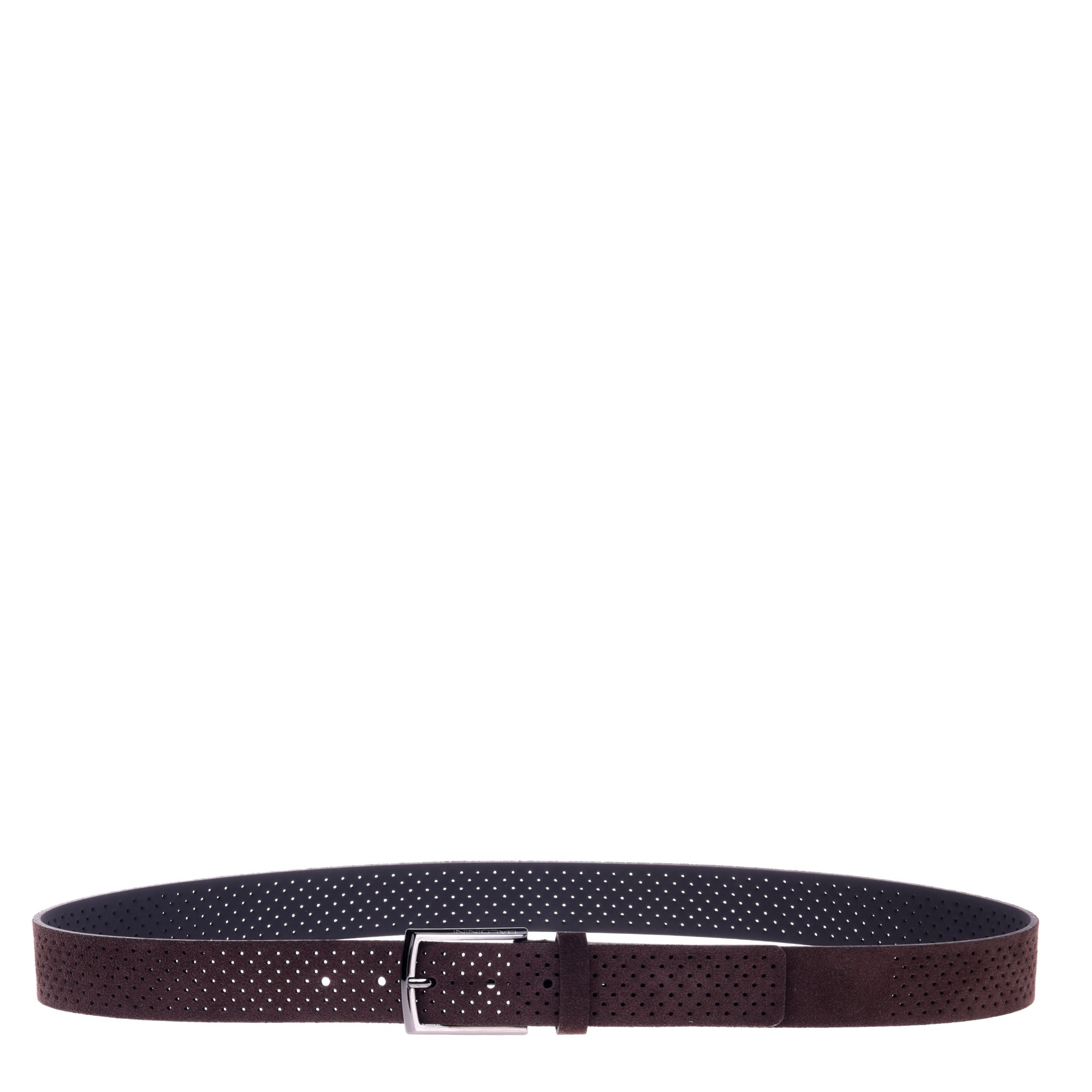 Belt in dark brown suede image