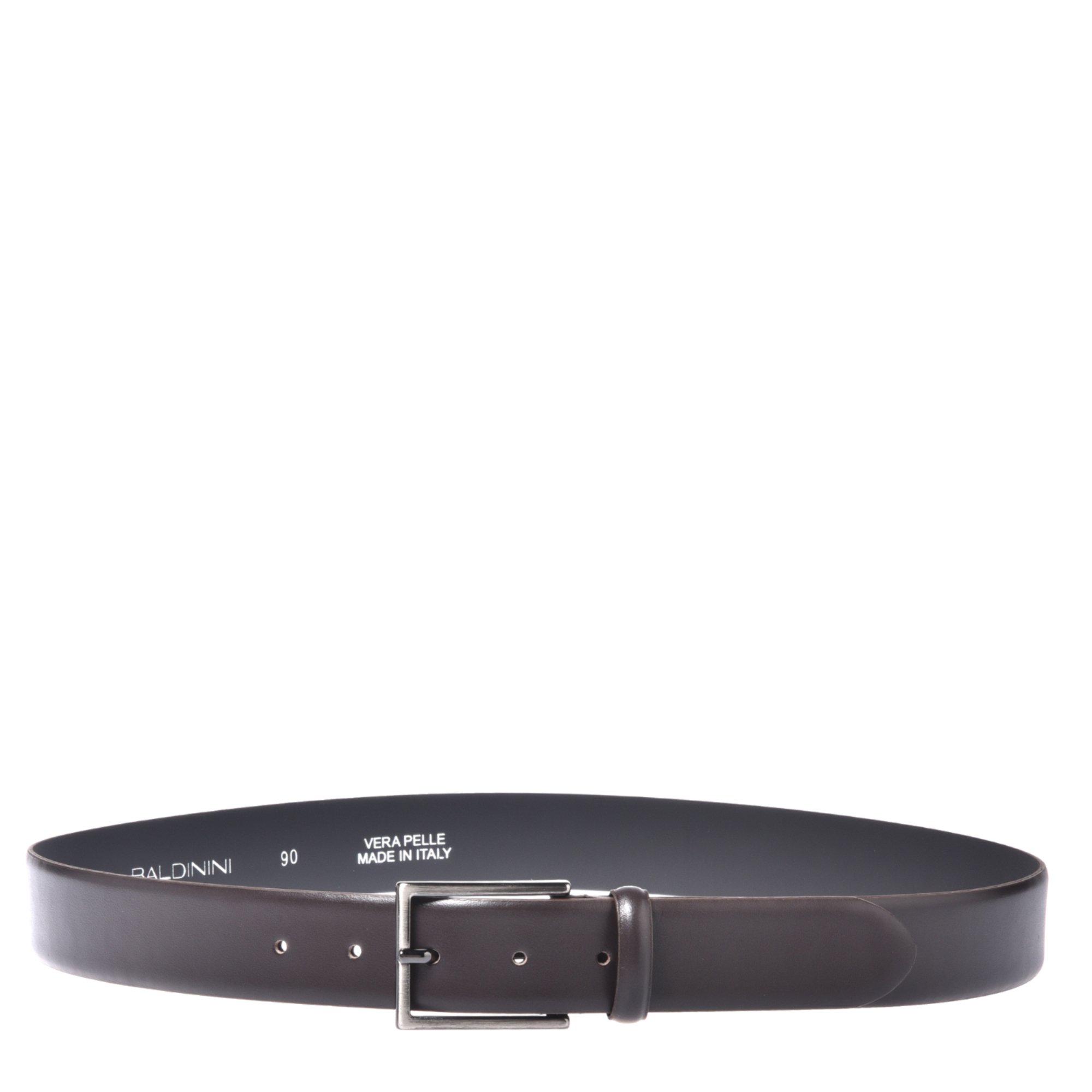 Dark brown leather belt image