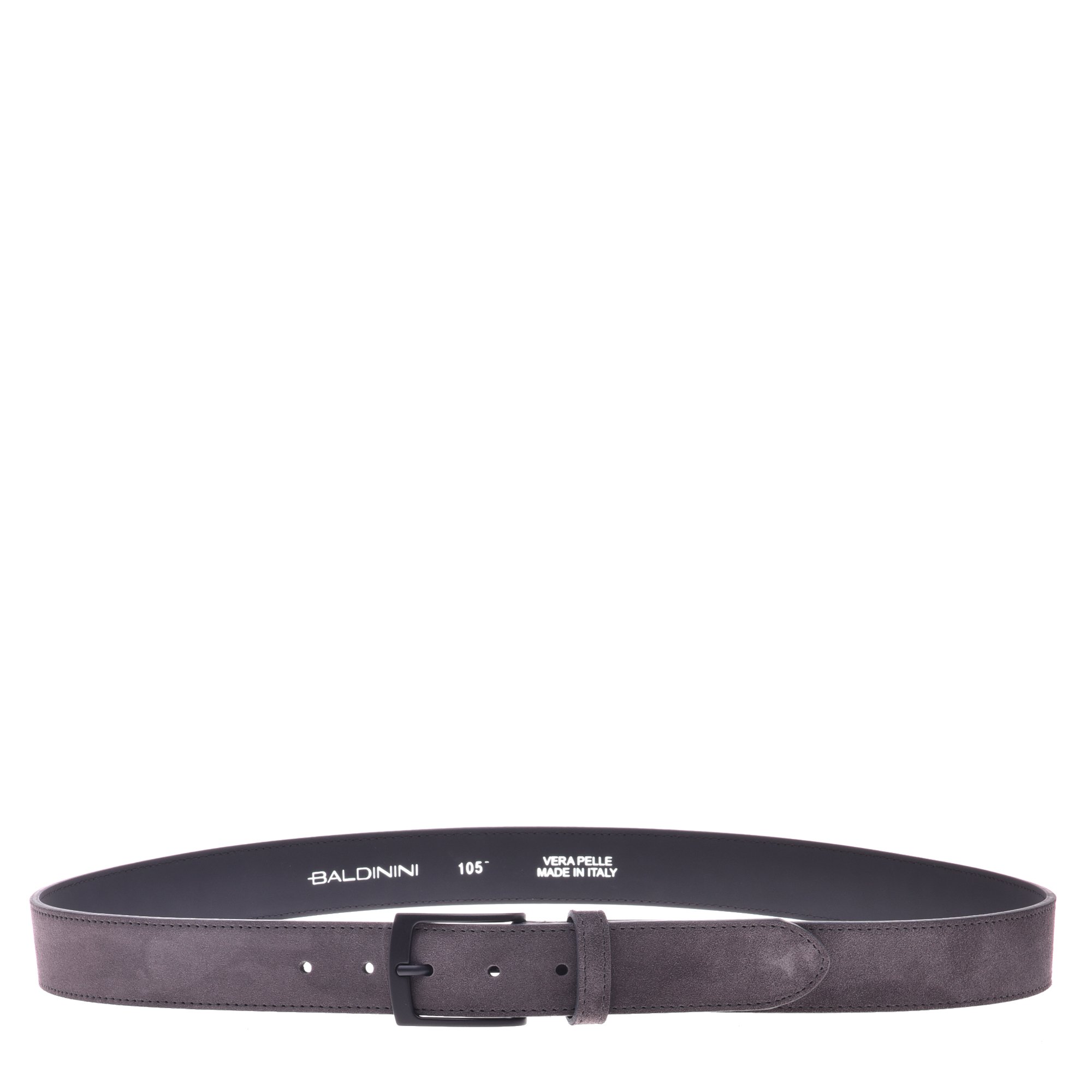 Belt in dark grey suede image