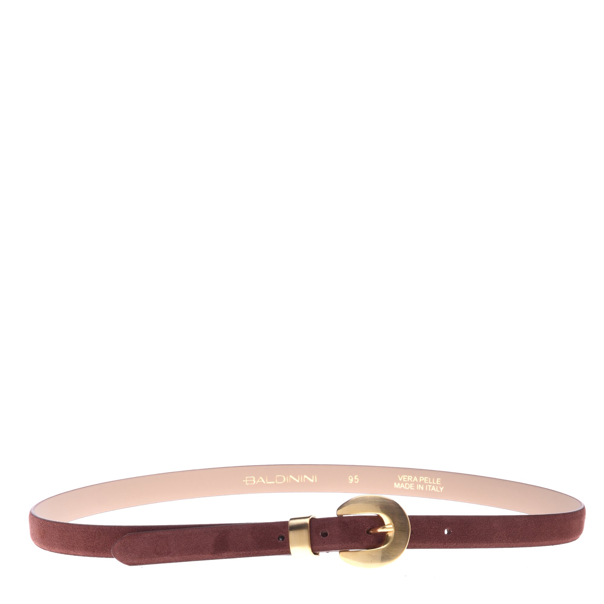 Belt in brown suede image