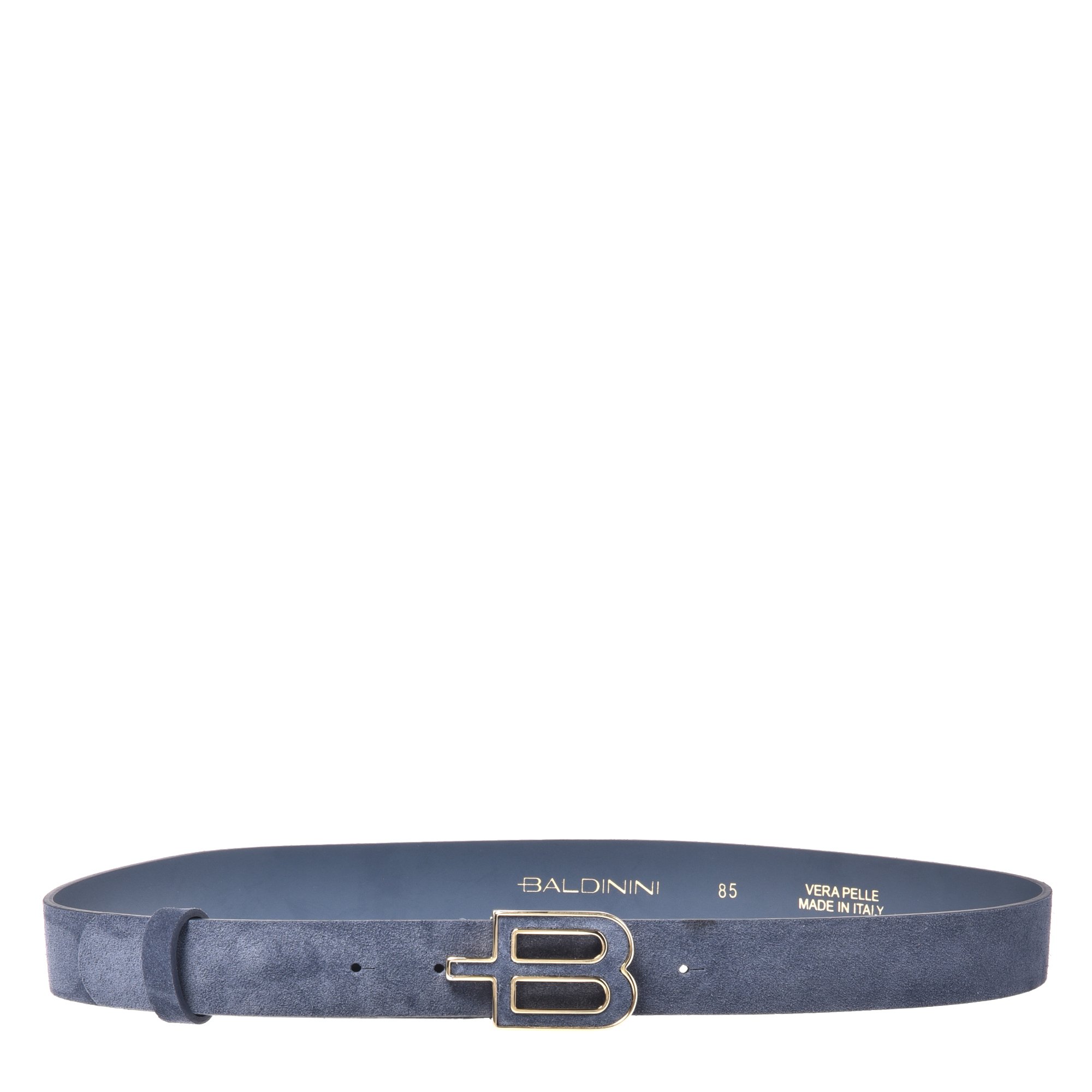 Air force blue suede leather belt image