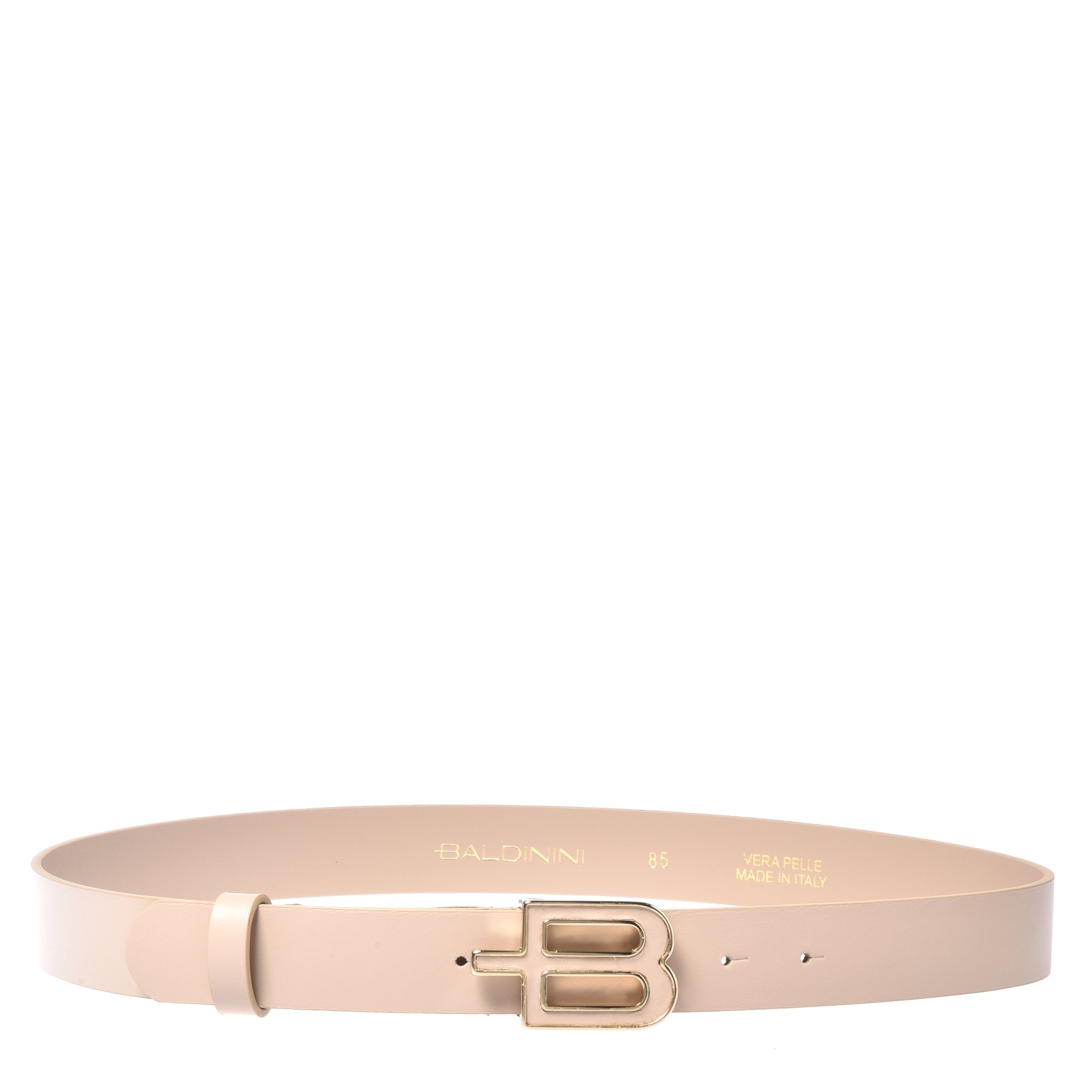 Nude leather belt image