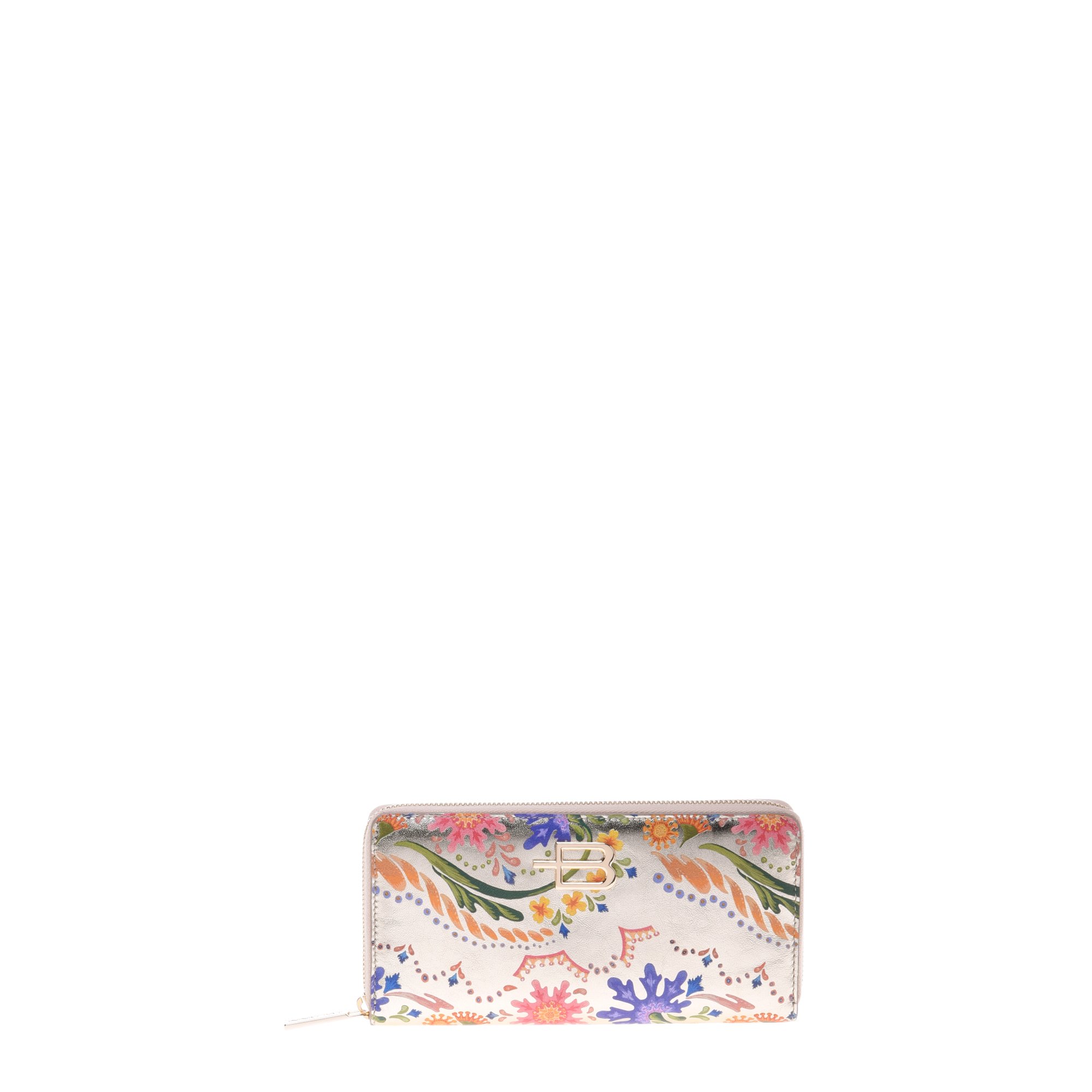 Petal print leather zipped wallet image